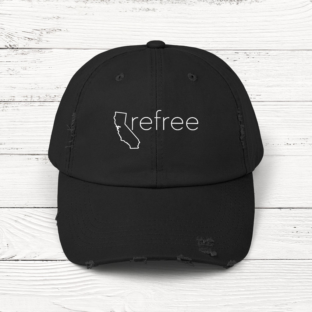 CArefree – State of California Distressed Vintage Cap