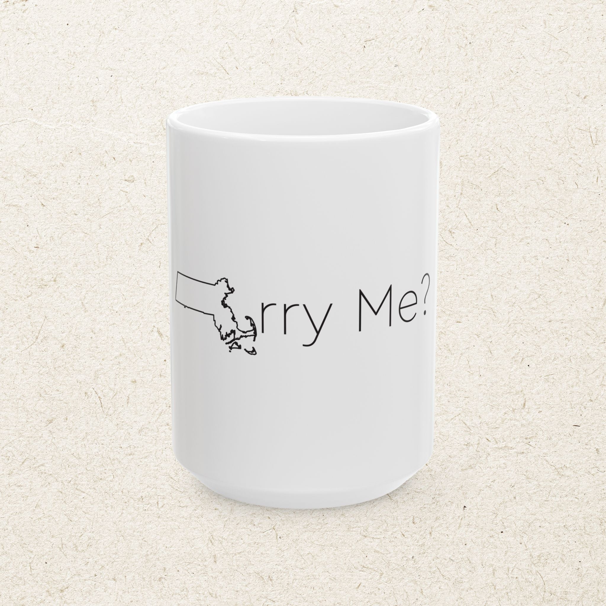 MArry Me?– State of Massachusetts Mug