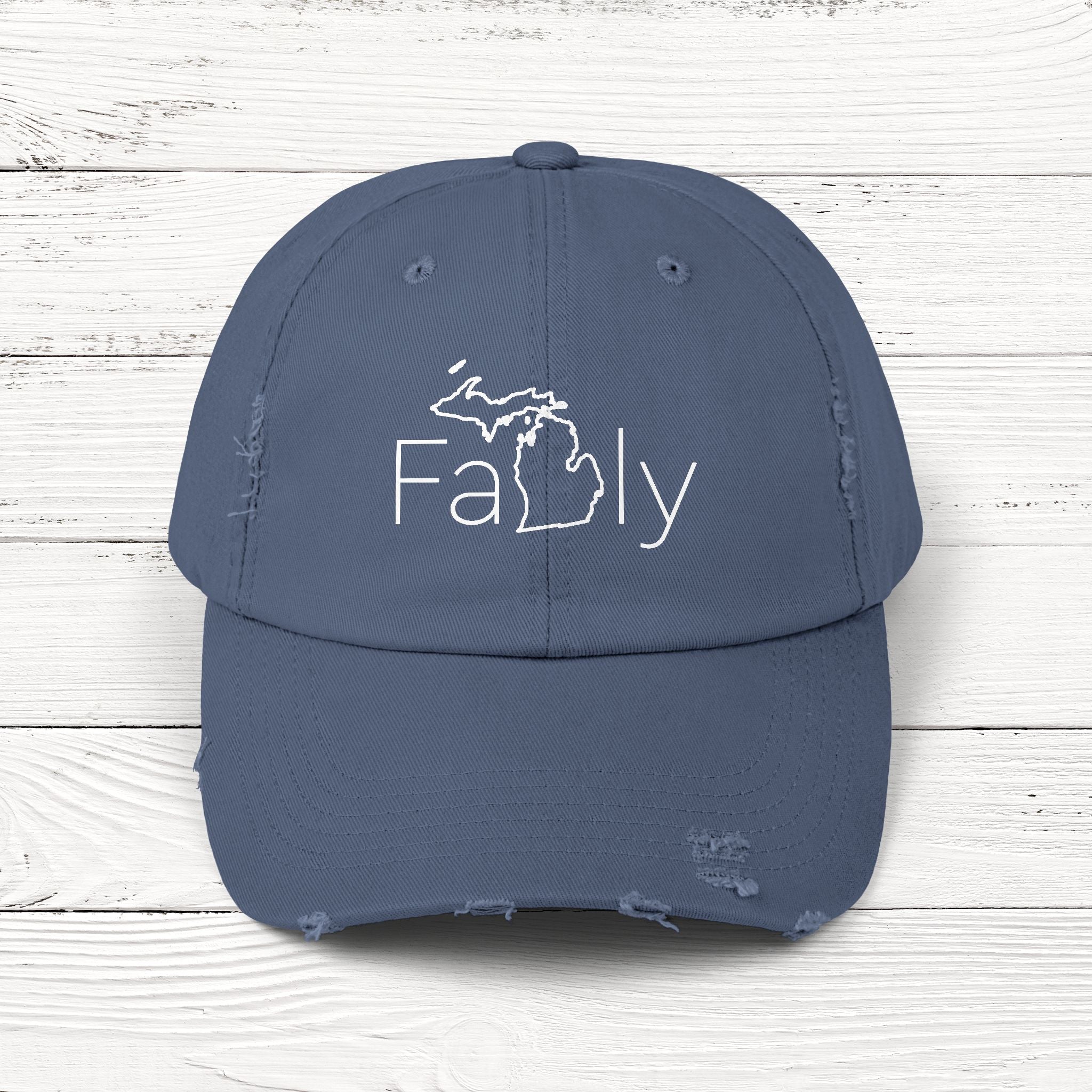 FaMIly – State of Michigan Distressed Vintage Cap