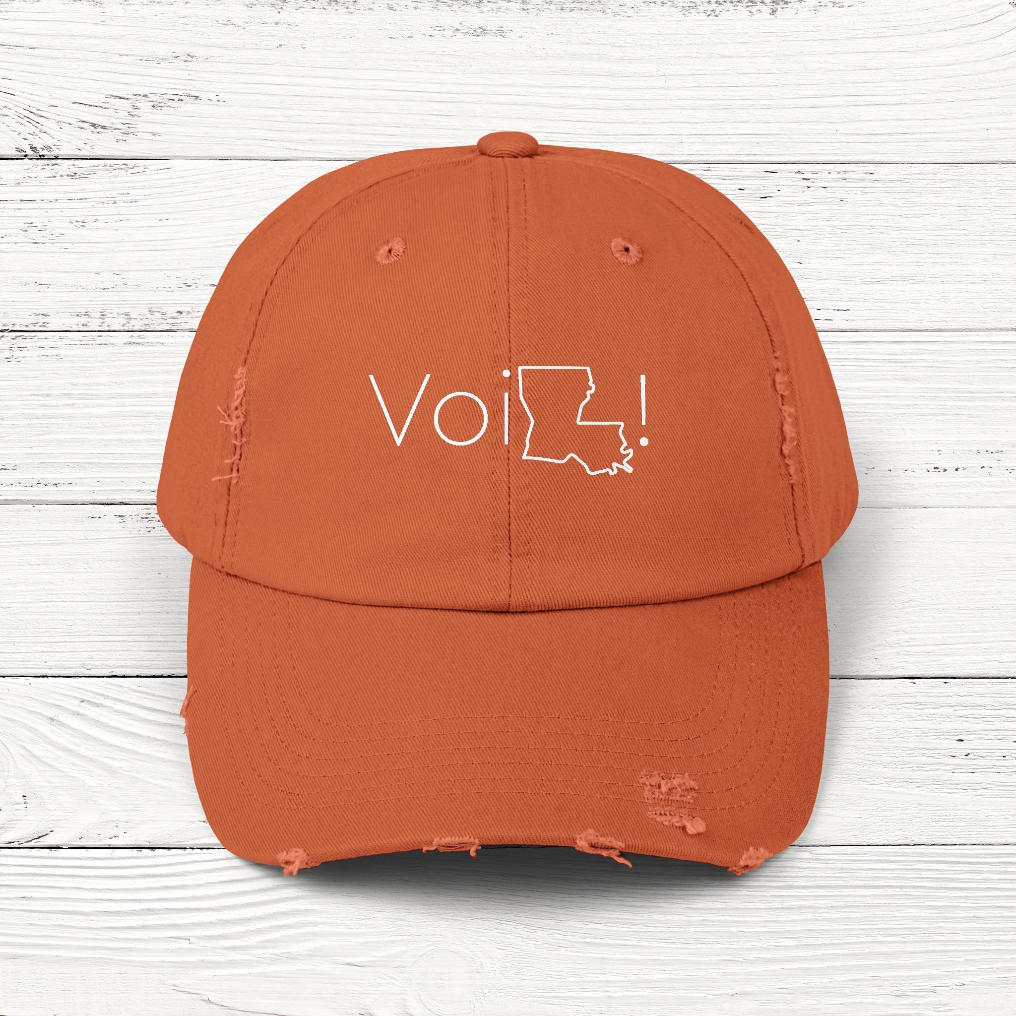 VoiLA – State of Louisiana Distressed Vintage Cap