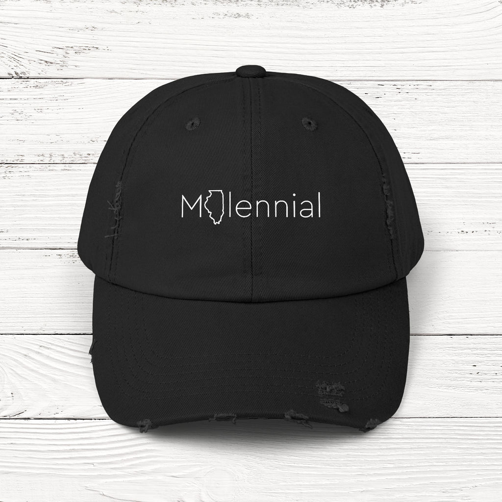 MILlennial – State of Illinois Distressed Vintage Cap