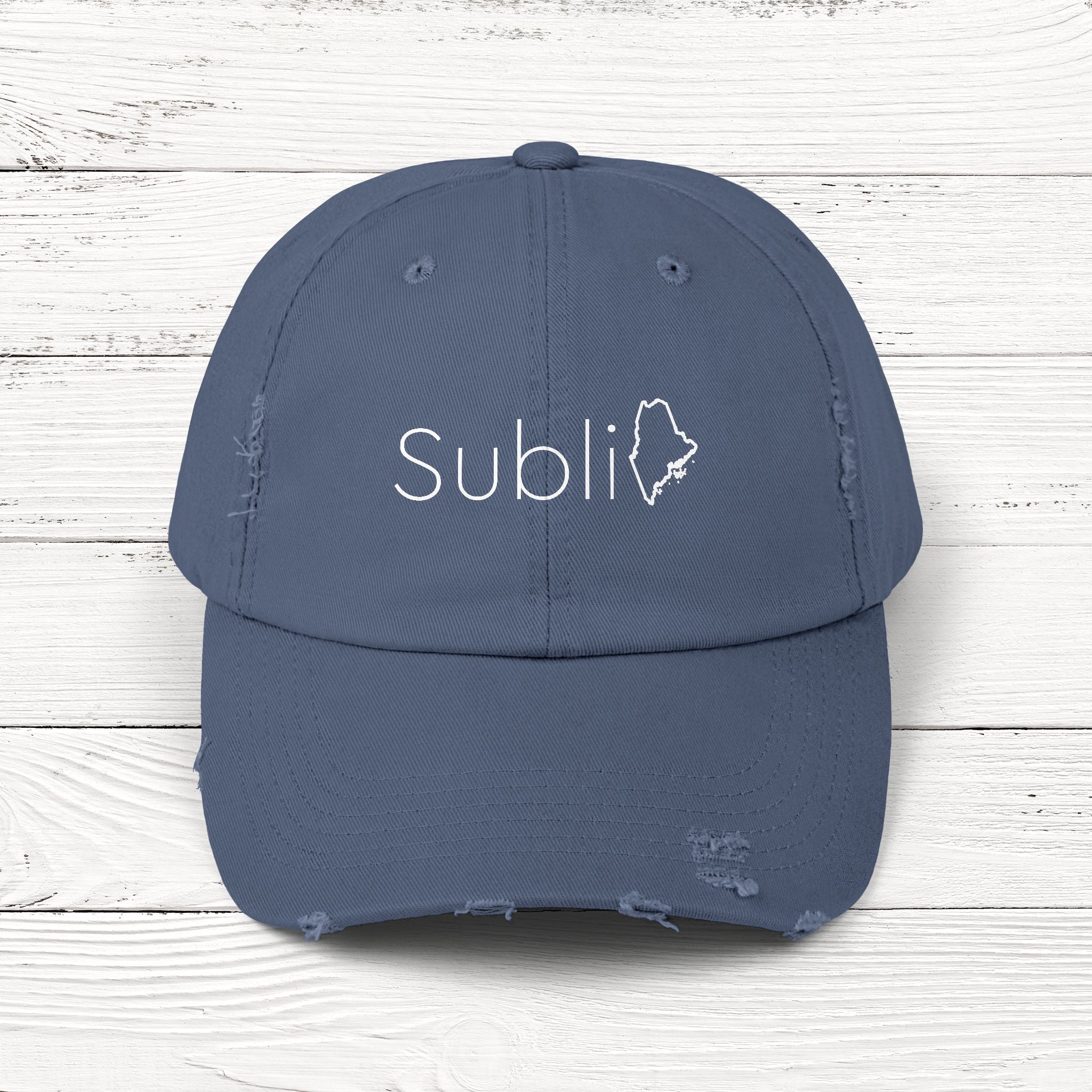 SubliME – State of Maine Distressed Vintage Cap