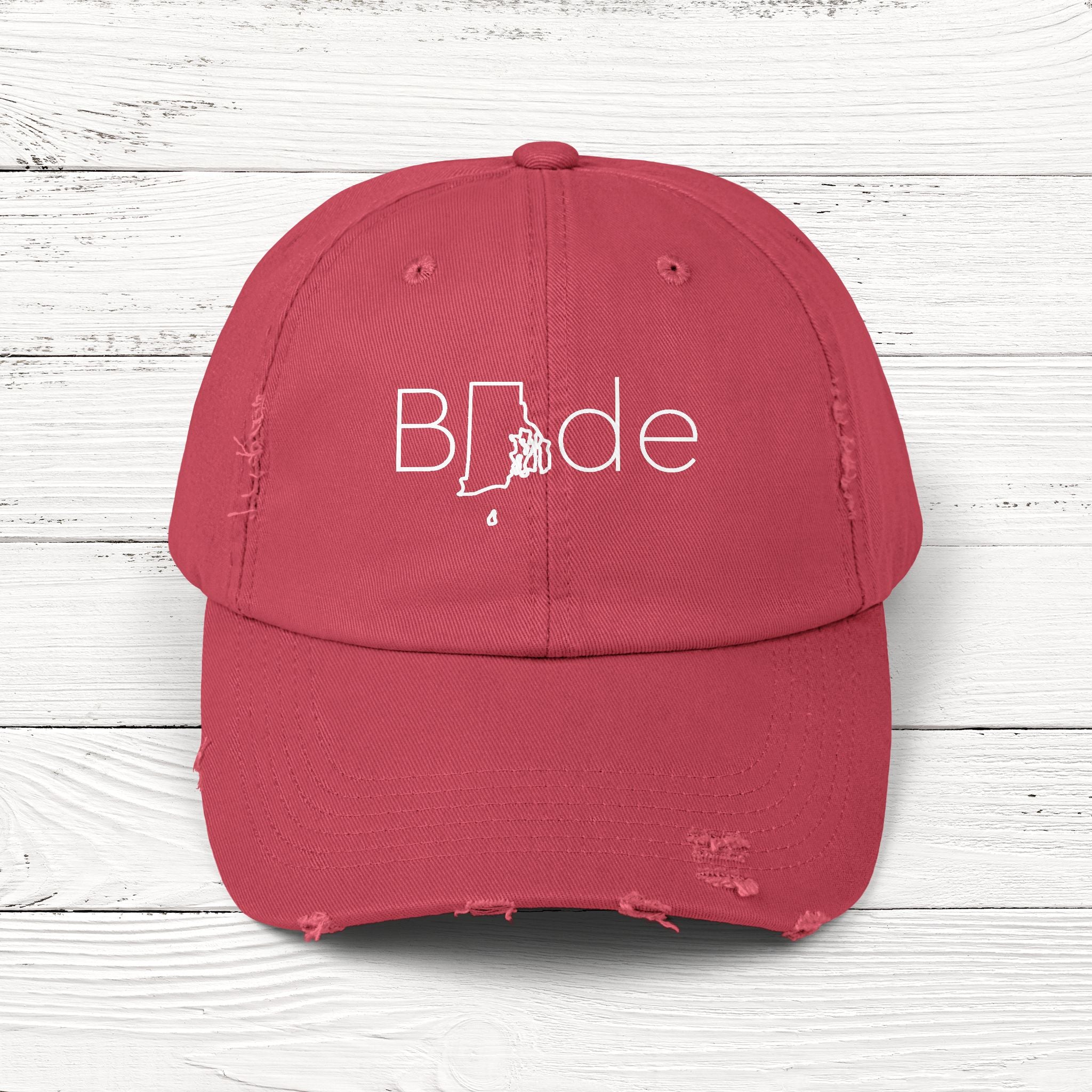 BRide – State of Rhode Island Distressed Vintage Cap