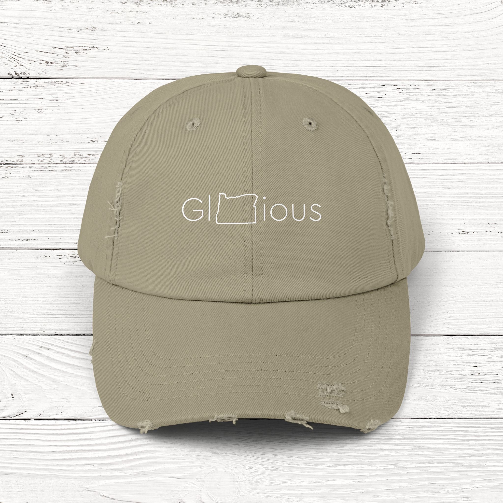 GlORious – State of Oregon Distressed Vintage Cap