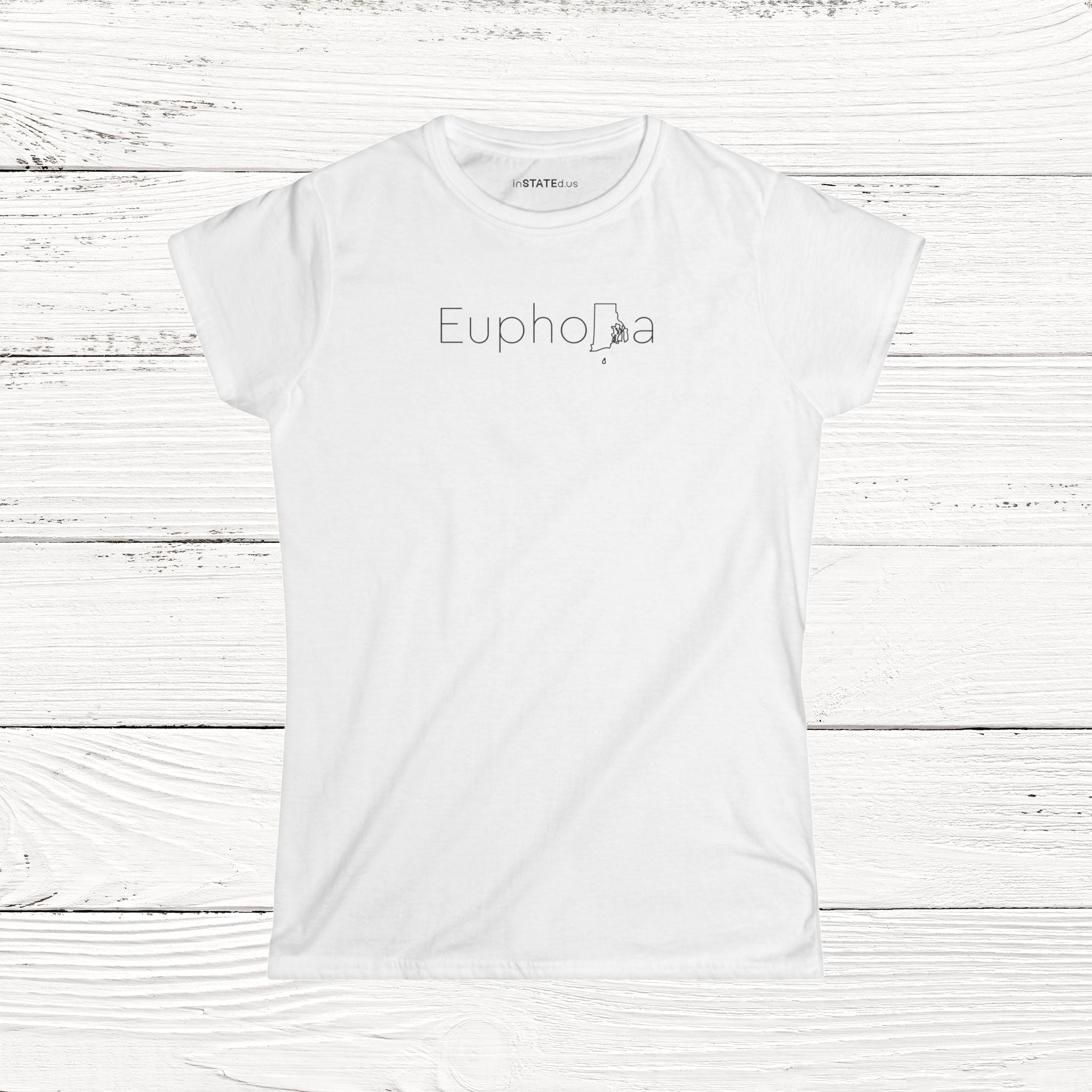 EuphoRIa – State of Rhode Island Women's Softstyle Tee