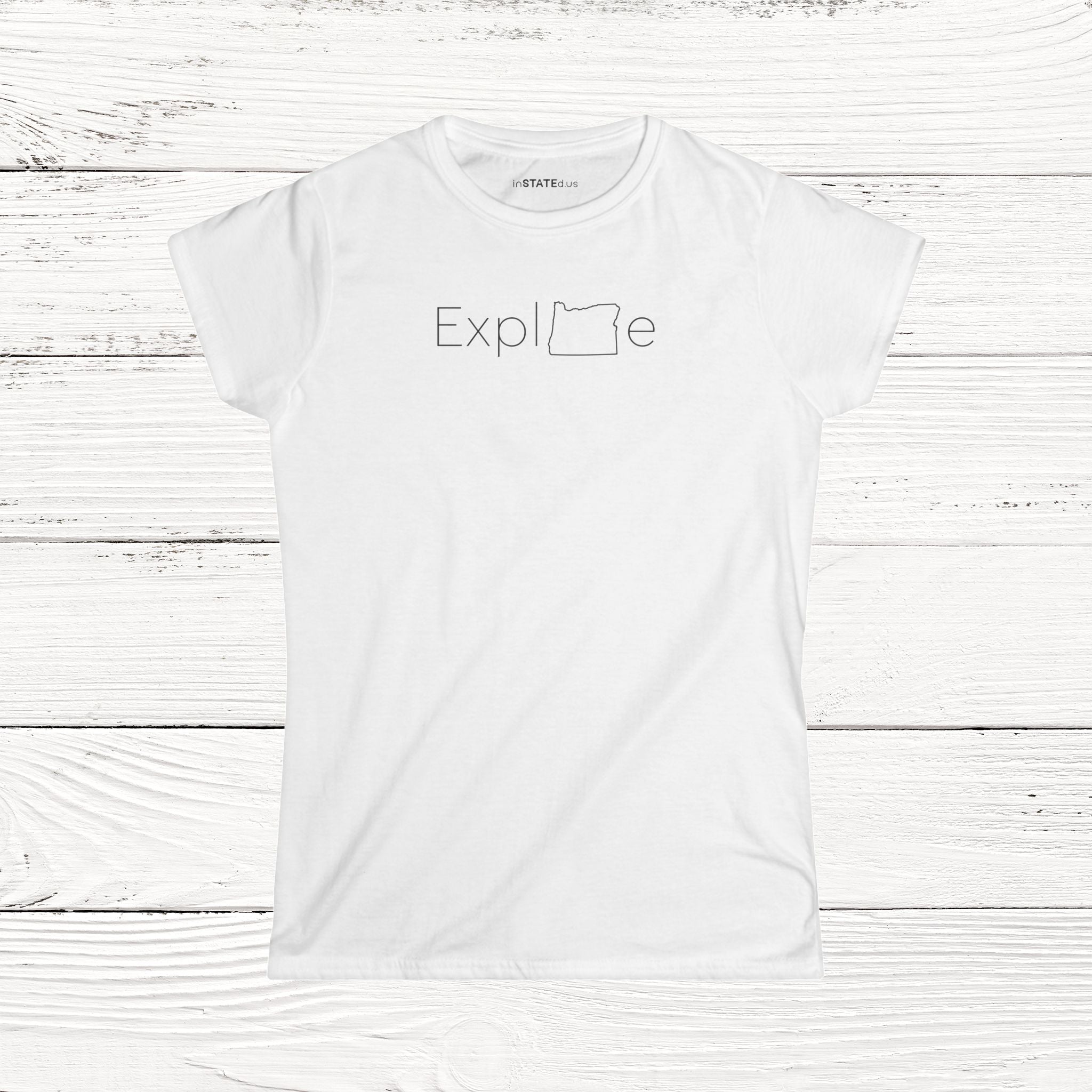 ExplORe – State of Oregon Women's Softstyle Tee