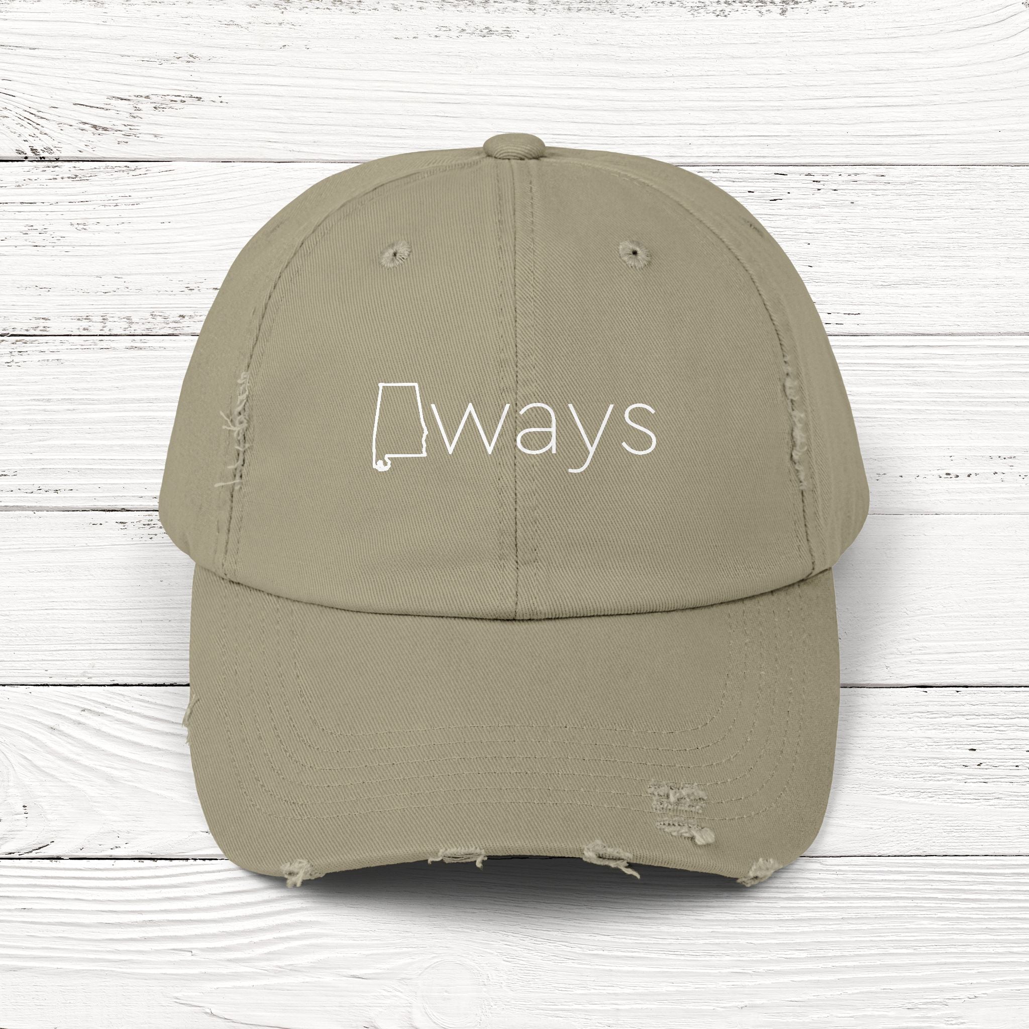 ALways – State of Alabama Distressed Vintage Cap