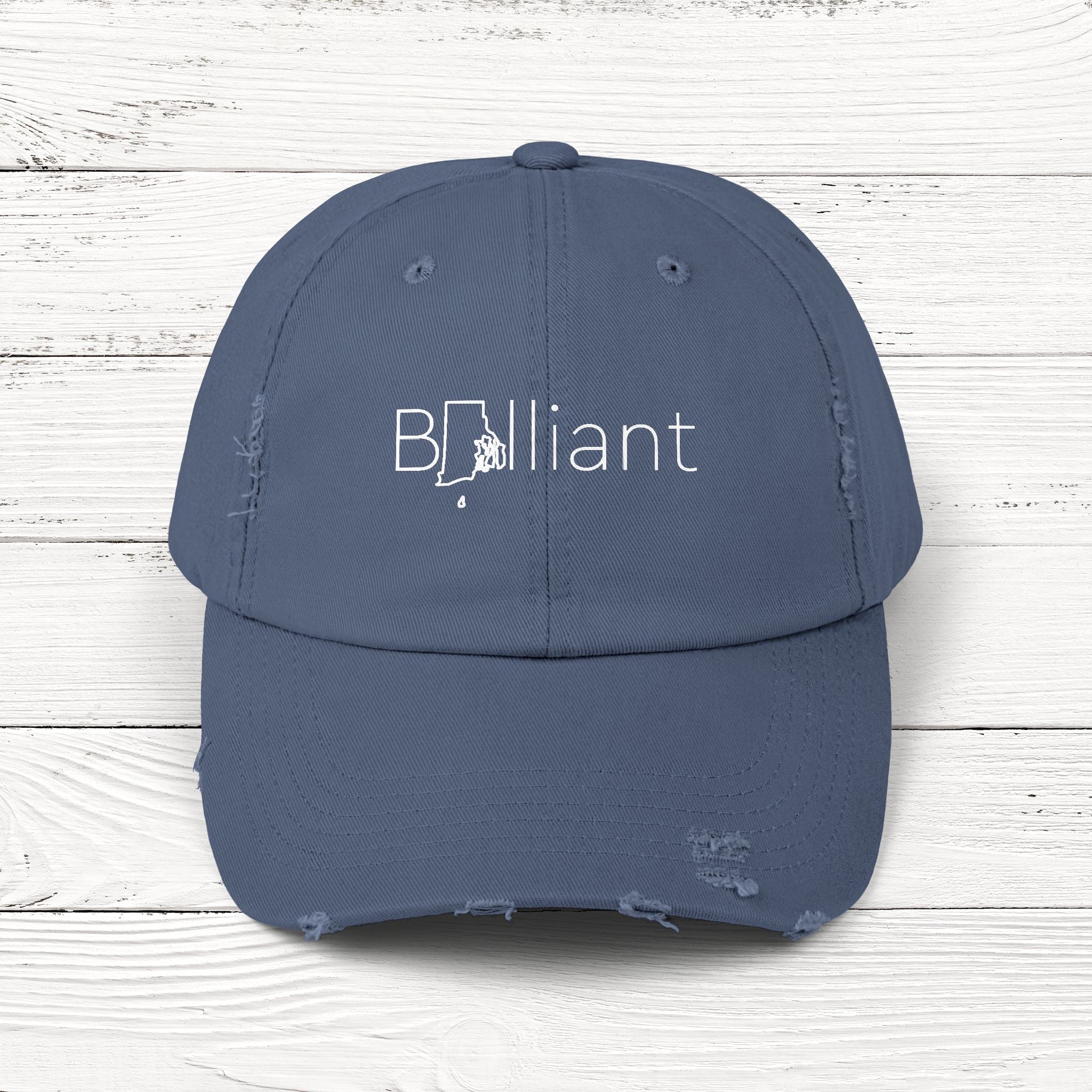BRIlliant – State of Rhode Island Distressed Vintage Cap