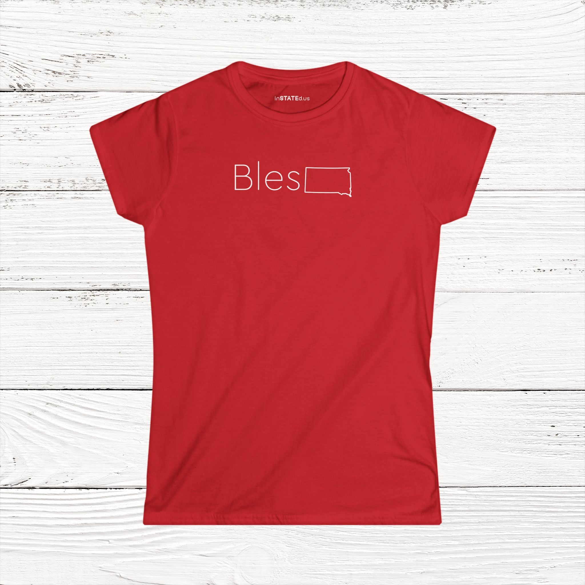 BlesSD – State of South Dakota Women's Softstyle Tee