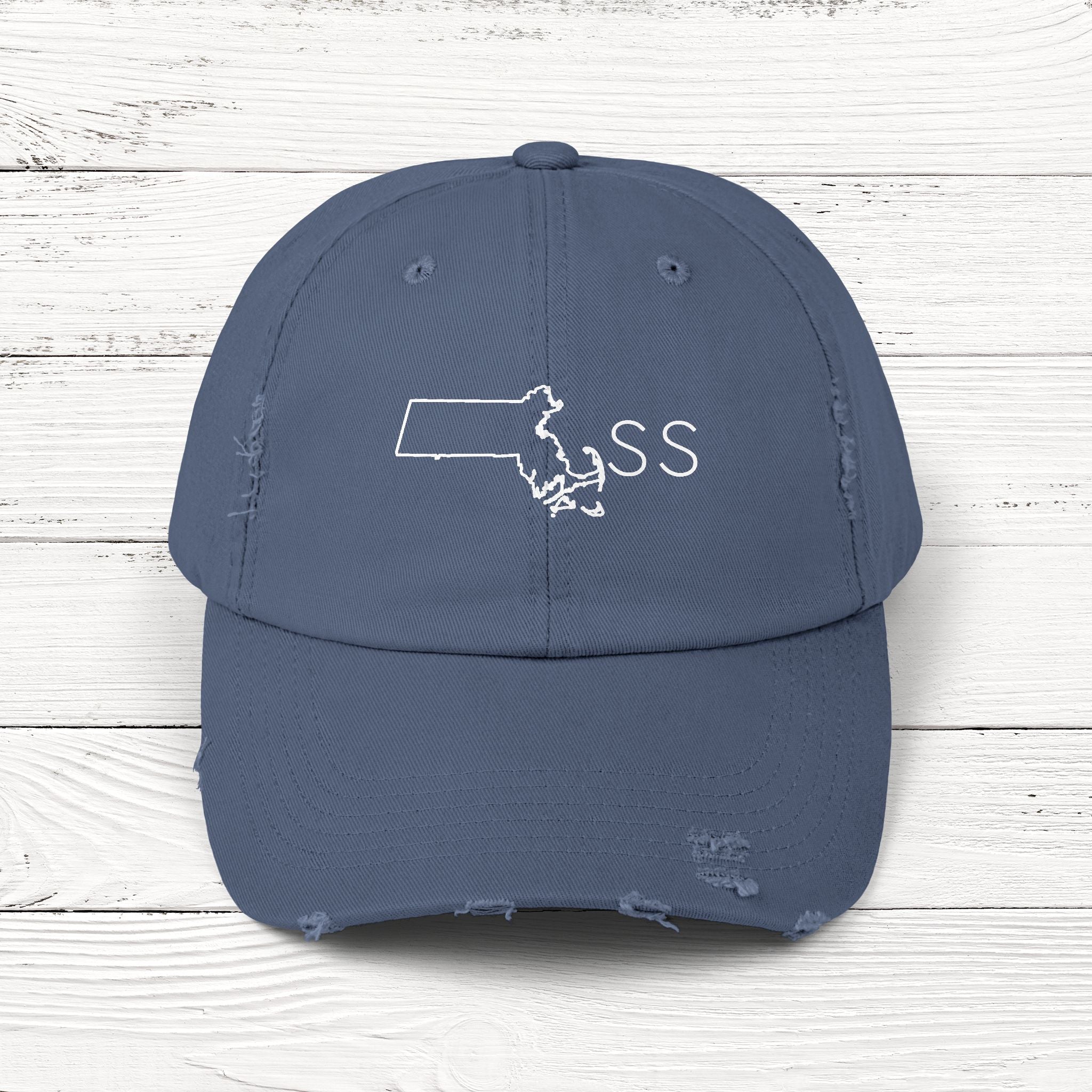 MAss – State of Massachusetts Distressed Vintage Cap