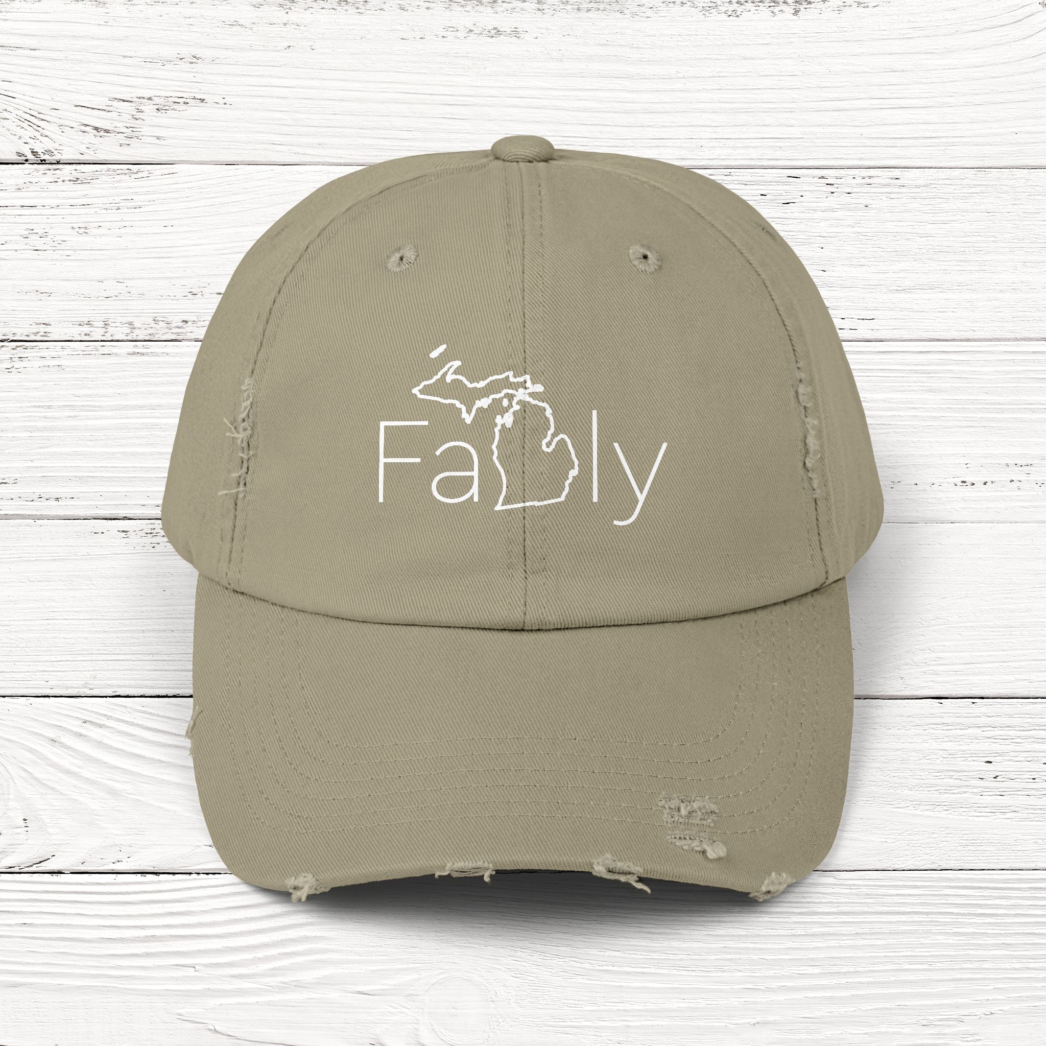 FaMIly – State of Michigan Distressed Vintage Cap