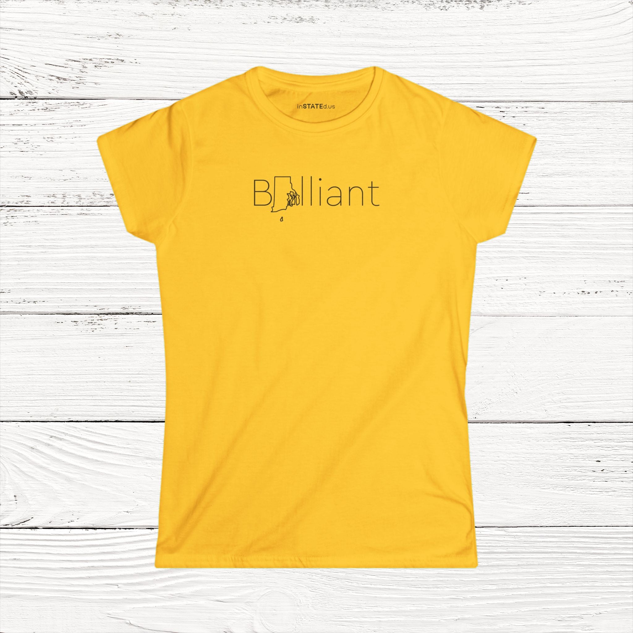 BRIlliant – State of Rhode Island Women's Softstyle Tee