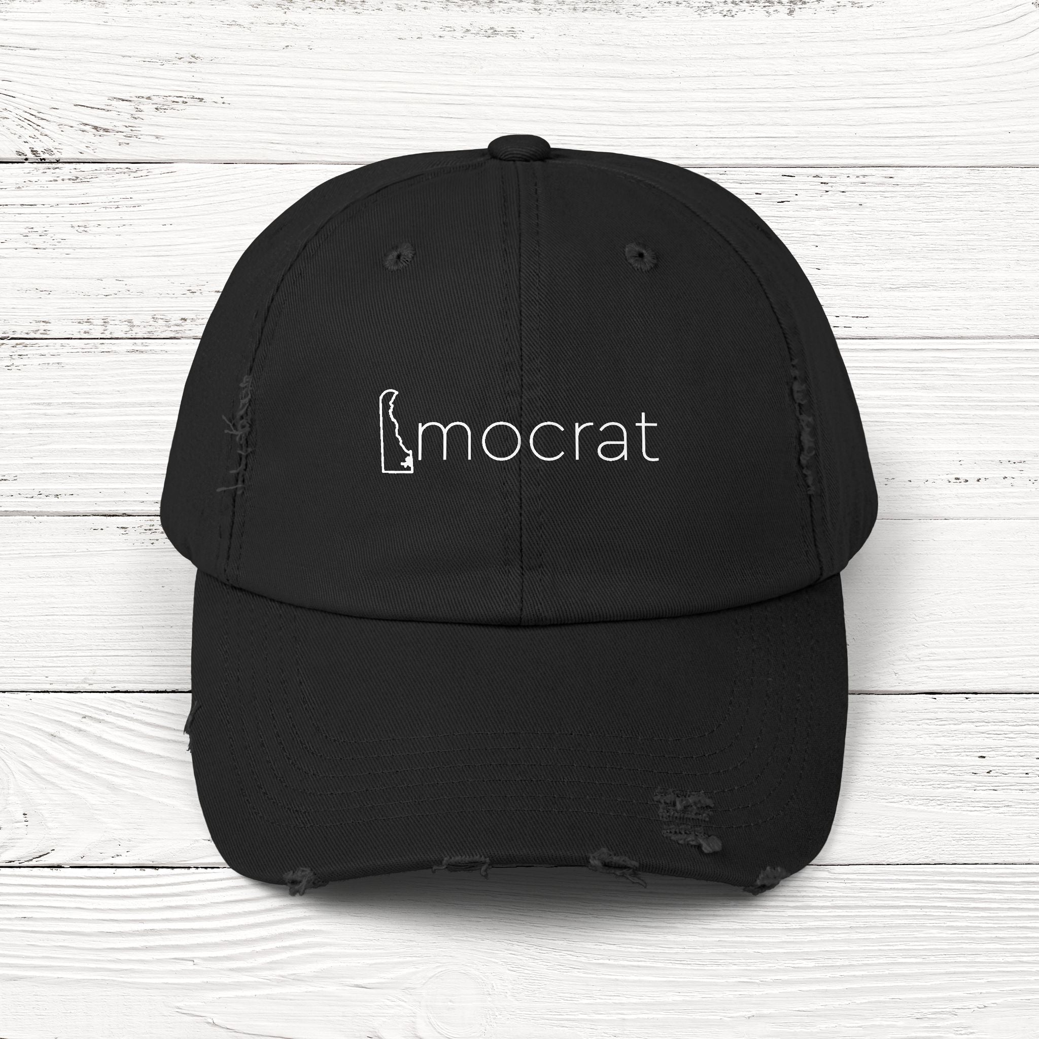 DEmocrat – State of Delaware Distressed Vintage Cap