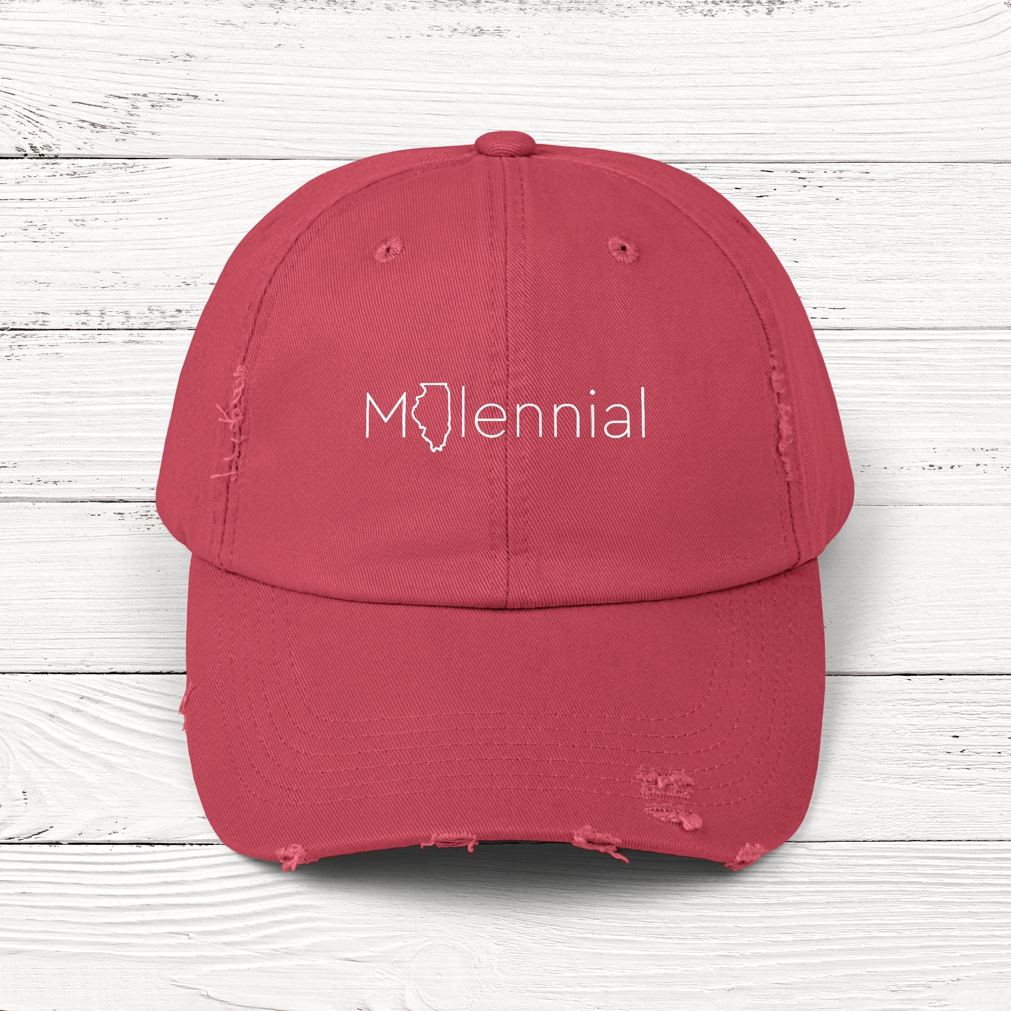 MILlennial – State of Illinois Distressed Vintage Cap