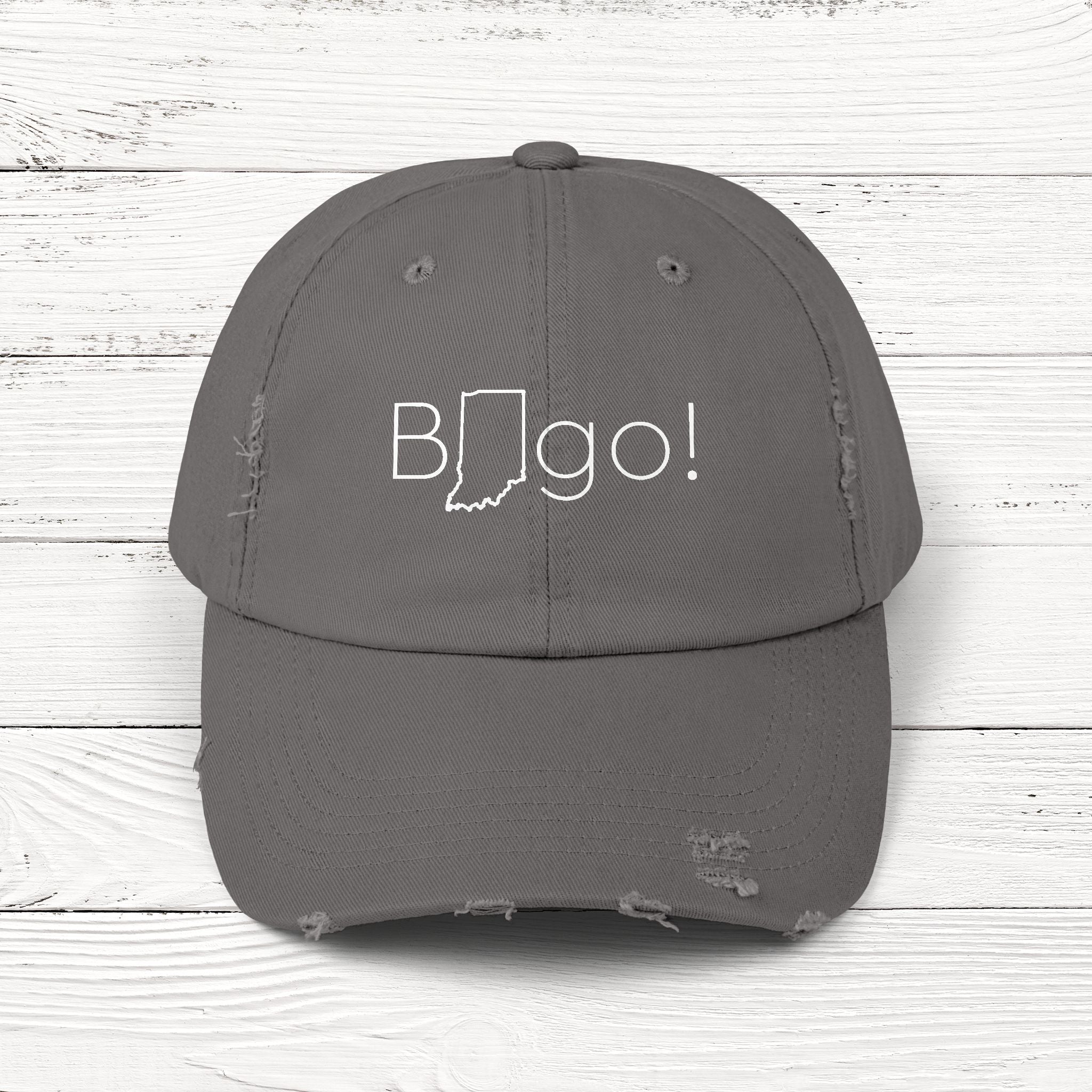 BINgo – State of Indiana Distressed Vintage Cap