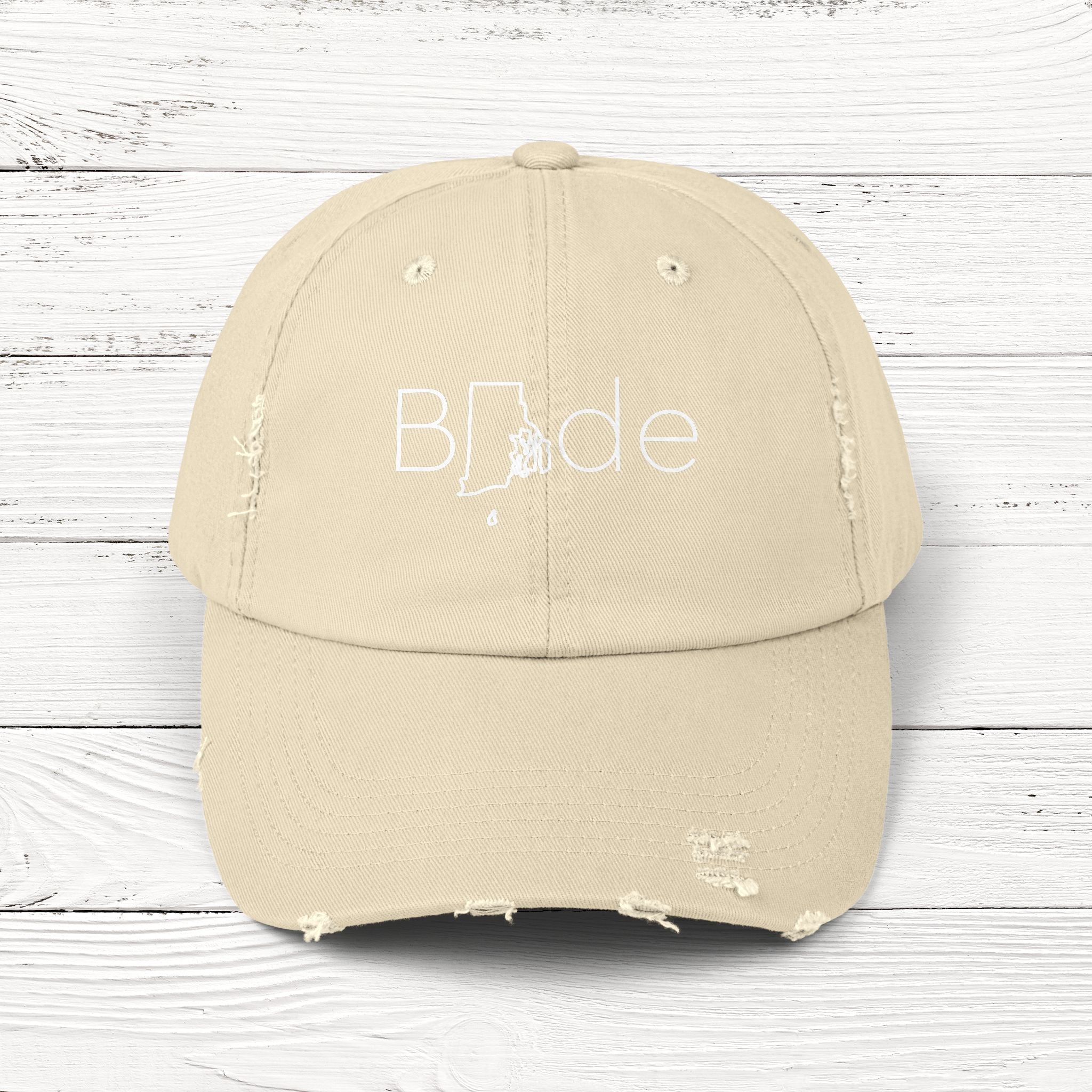 BRide – State of Rhode Island Distressed Vintage Cap
