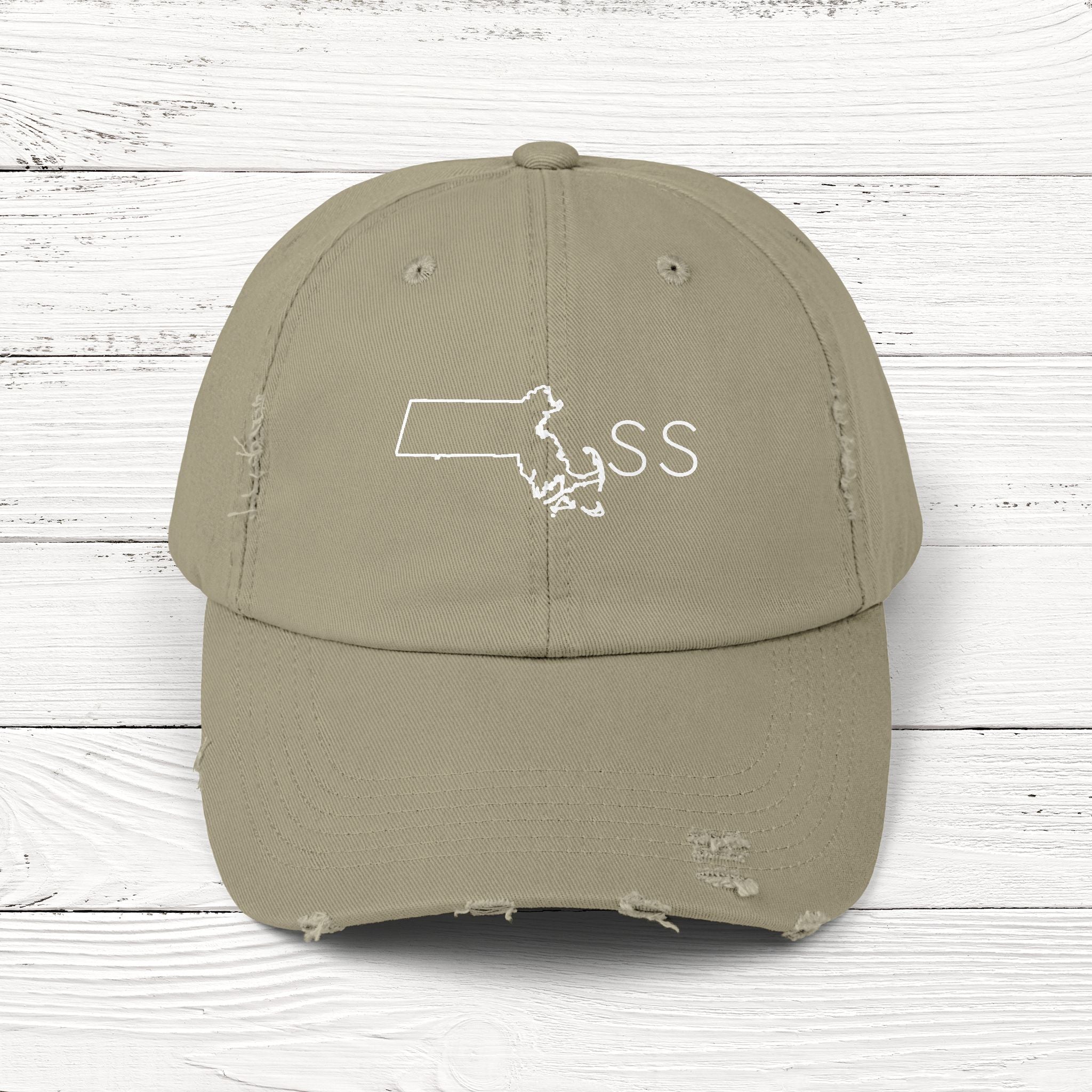 MAss – State of Massachusetts Distressed Vintage Cap