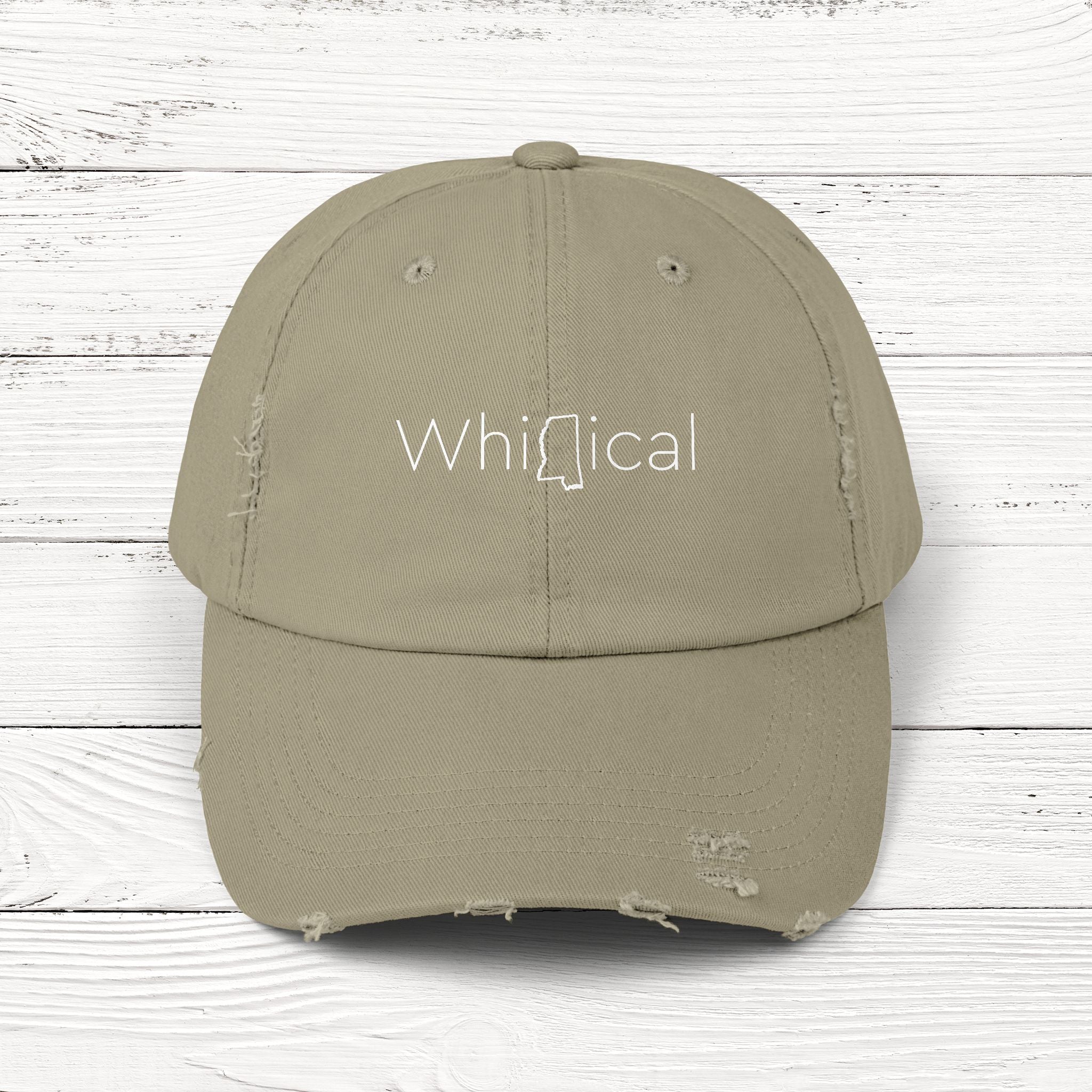 WhiMSical – State of Mississippi Distressed Vintage Cap