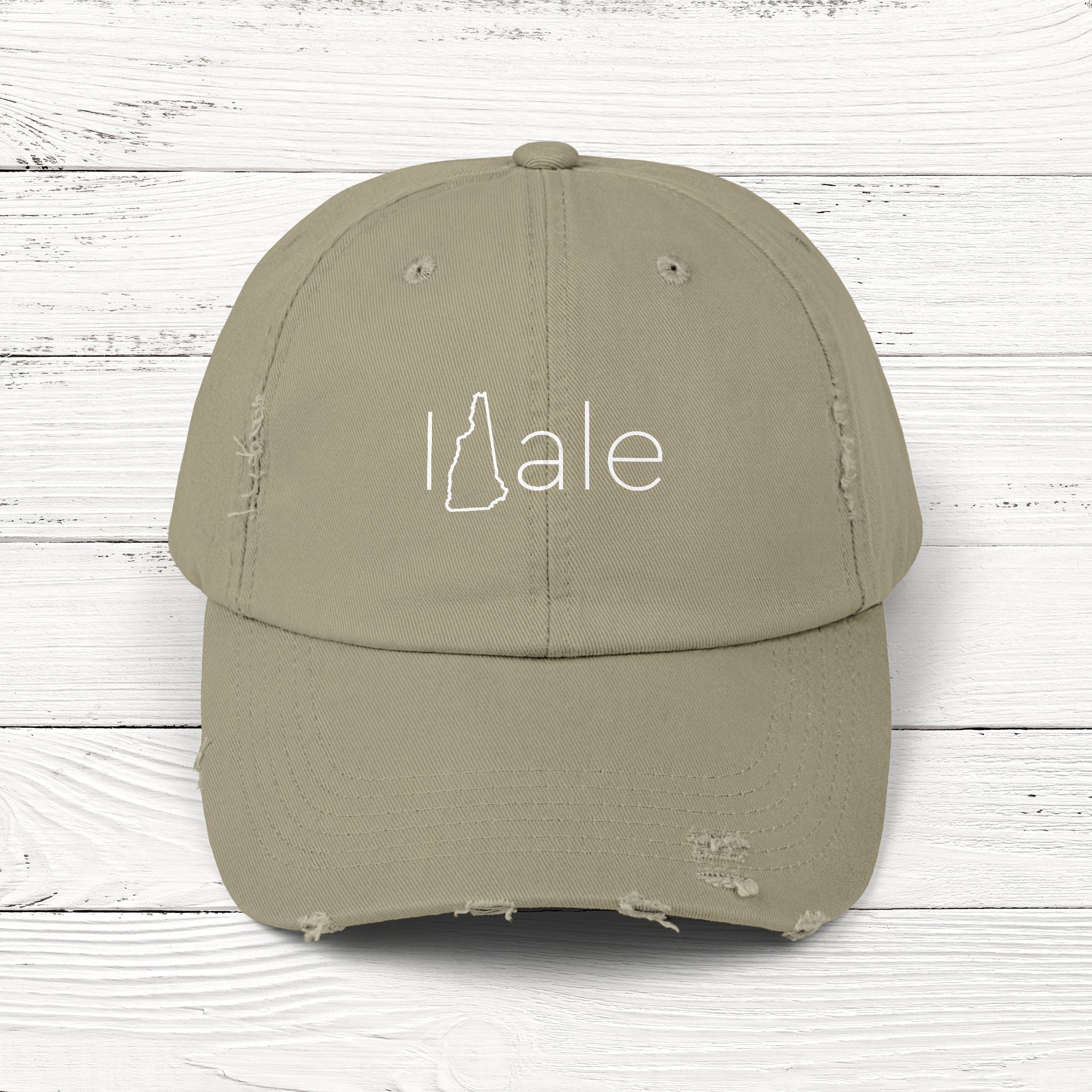 INHale – State of New Hampshire Distressed Vintage Cap