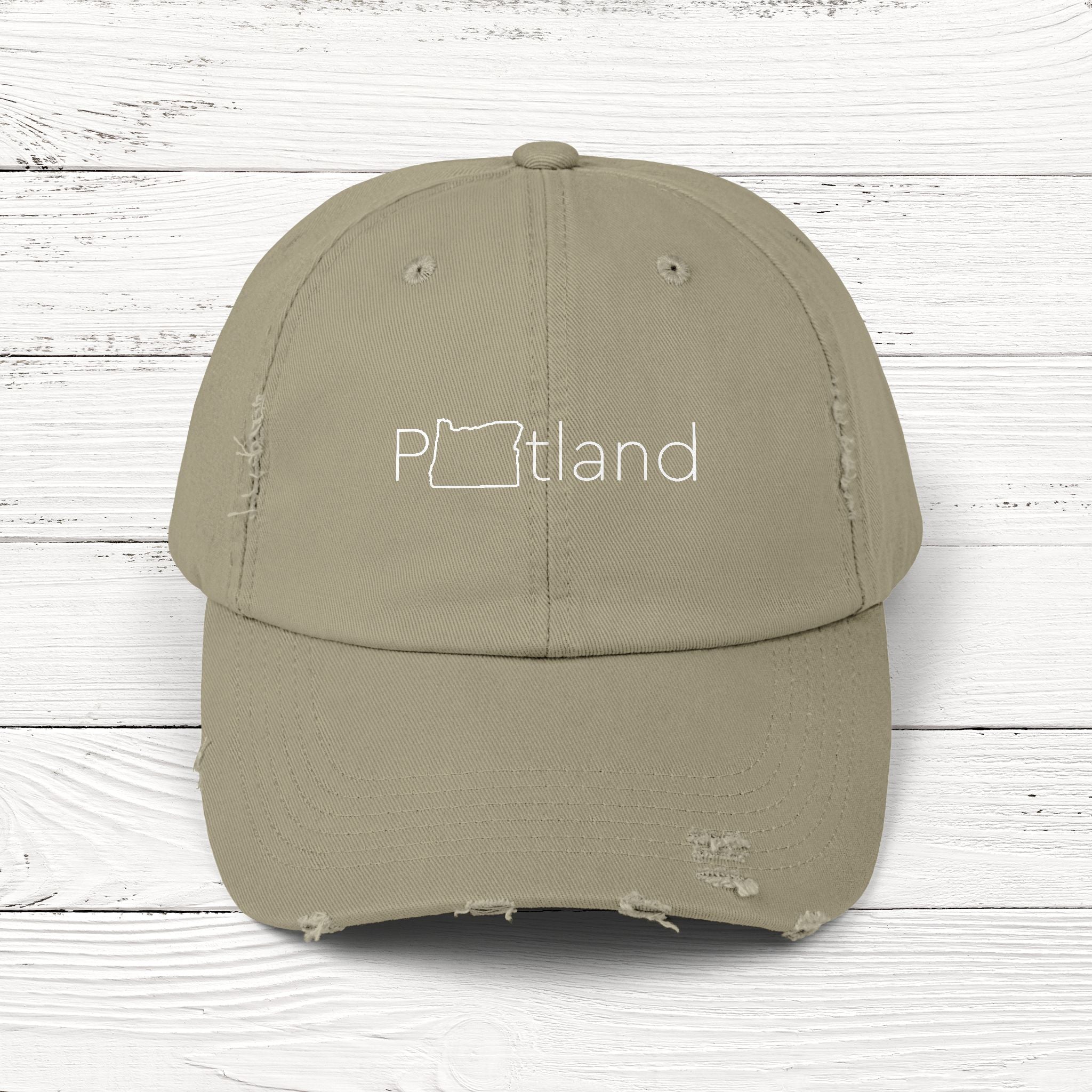 PORtland – State of Oregon Distressed Vintage Cap