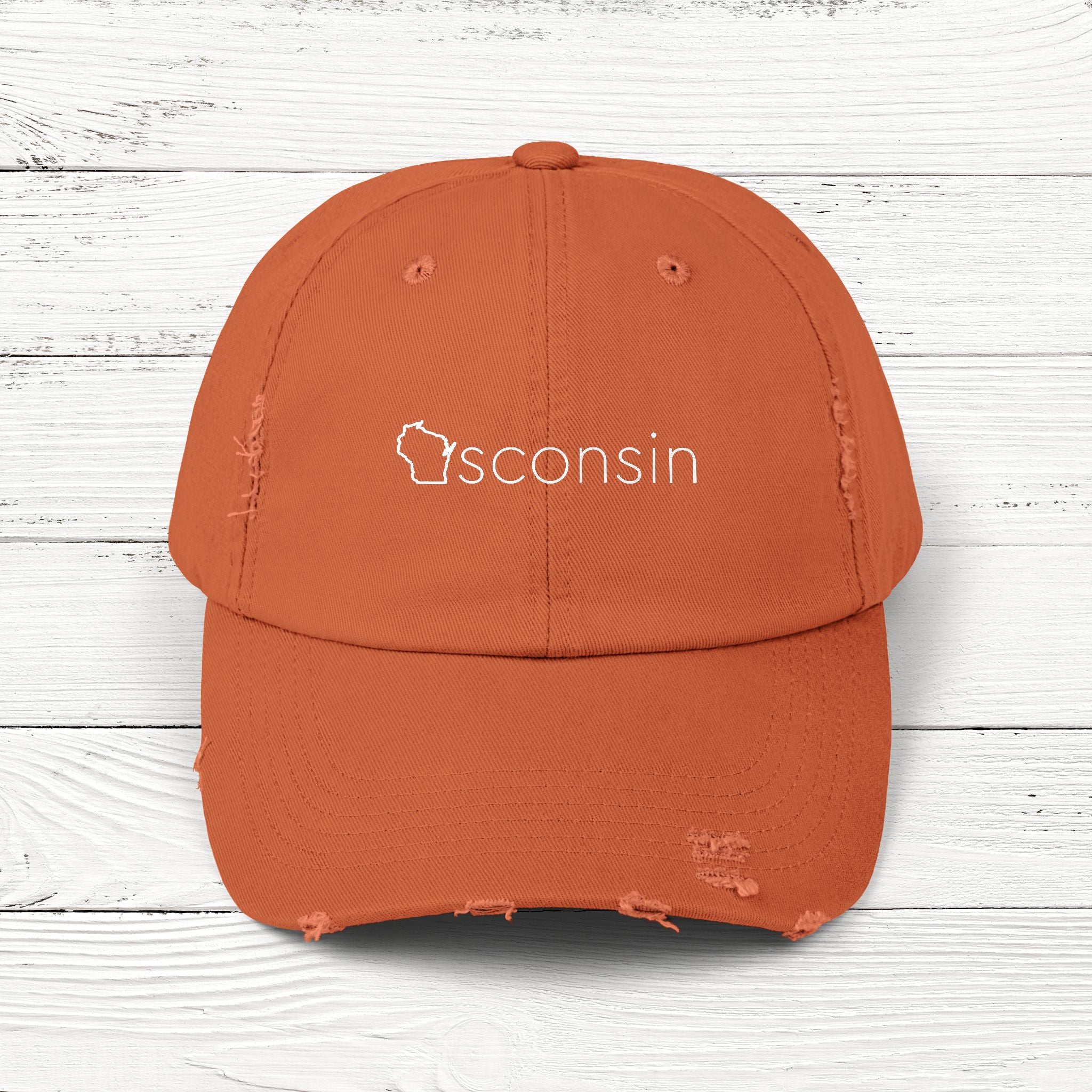 WIsconsin – State of Wisconsin Distressed Vintage Cap