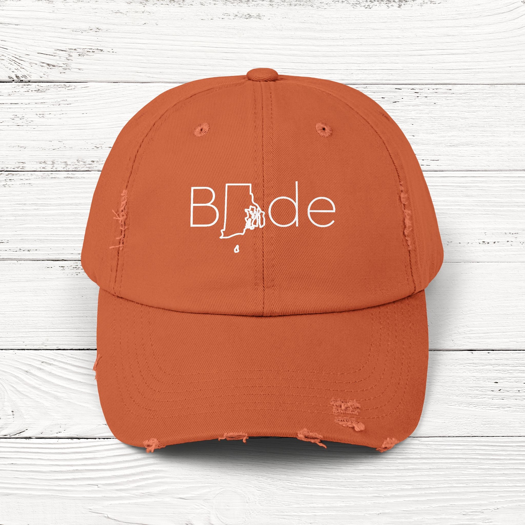 BRide – State of Rhode Island Distressed Vintage Cap
