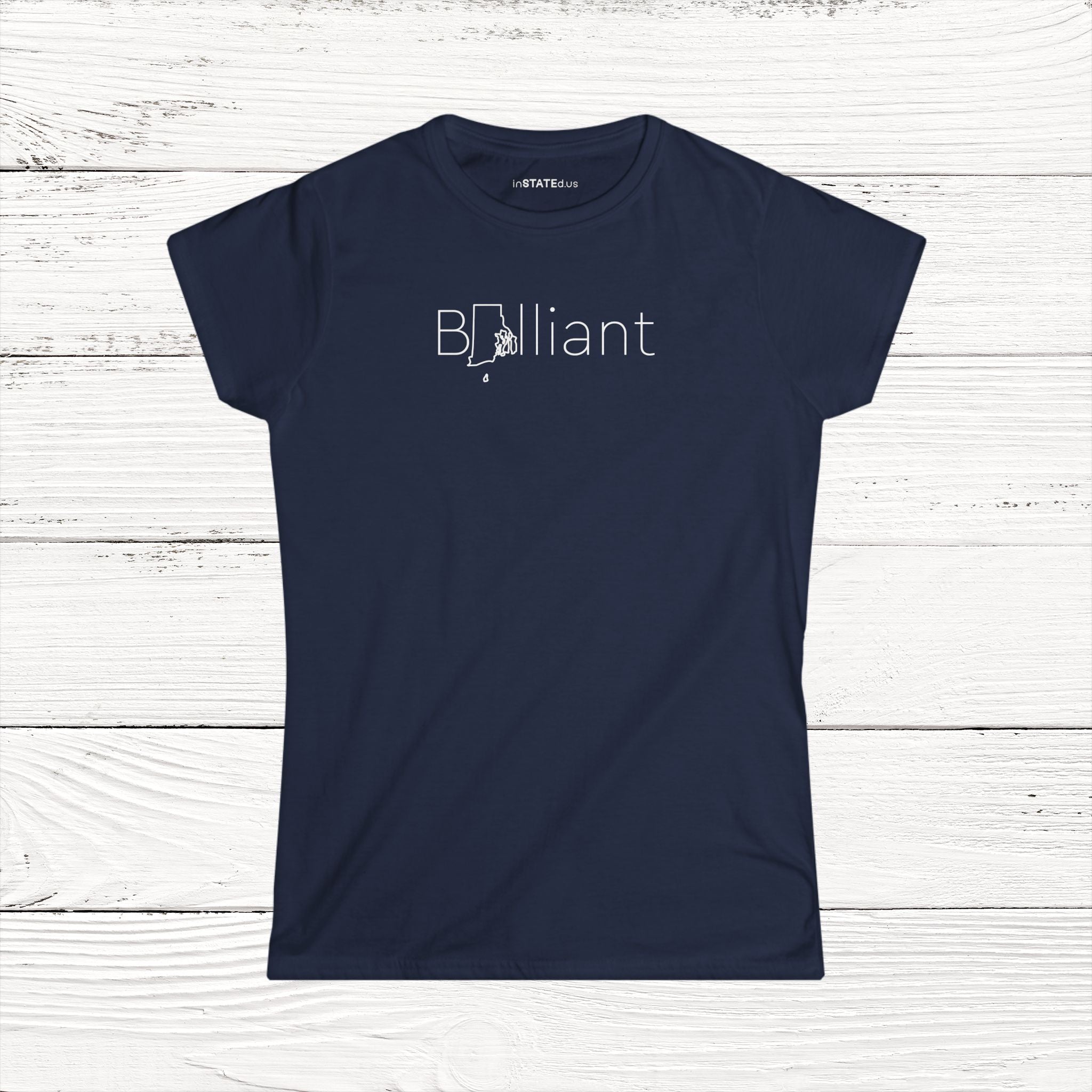 BRIlliant – State of Rhode Island Women's Softstyle Tee
