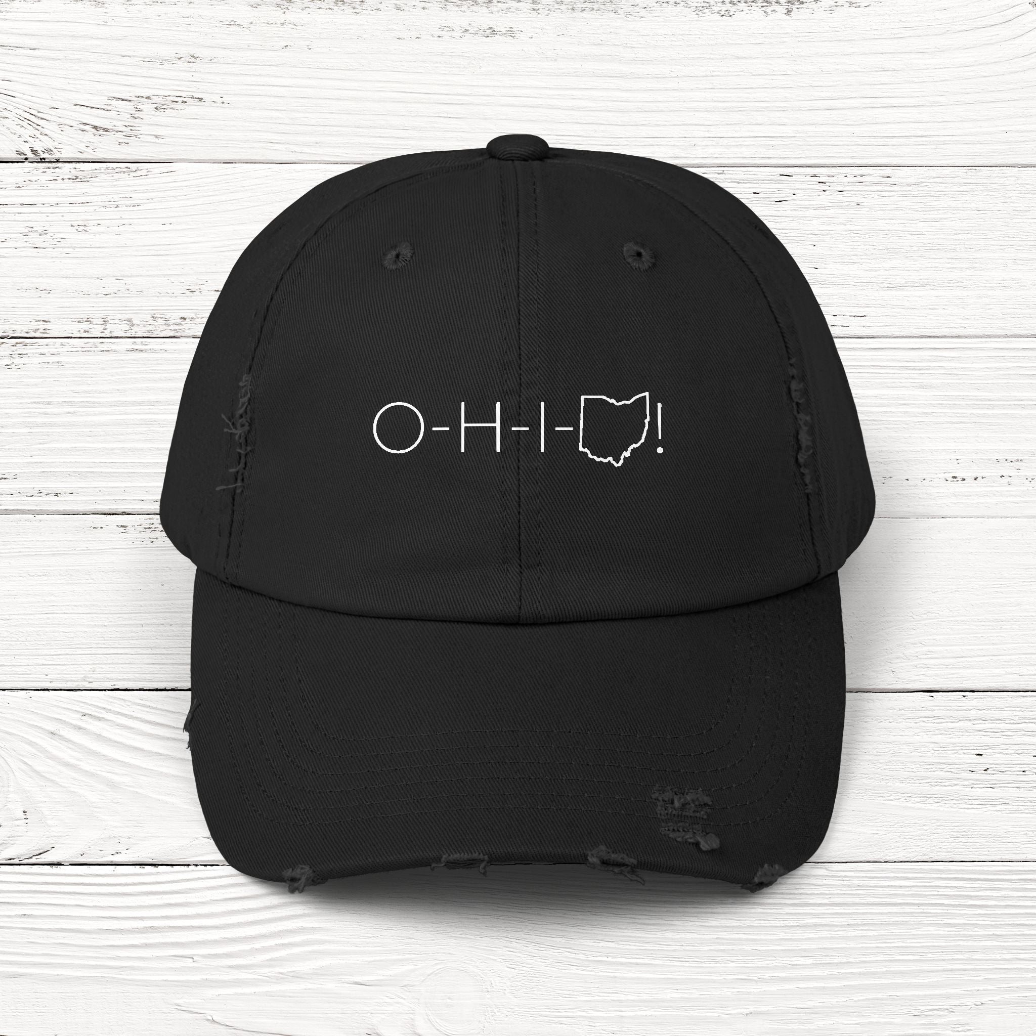 O-H-I-OH! – State of Ohio Distressed Vintage Cap