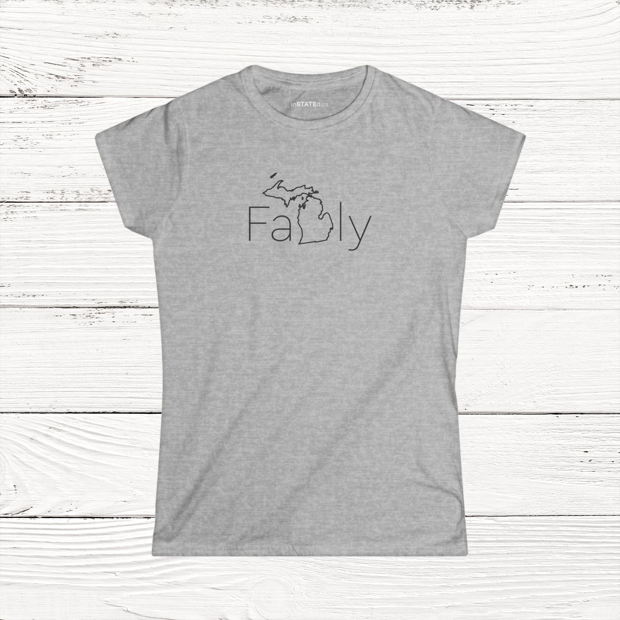 FaMIly – State of Michigan Women's Softstyle Tee