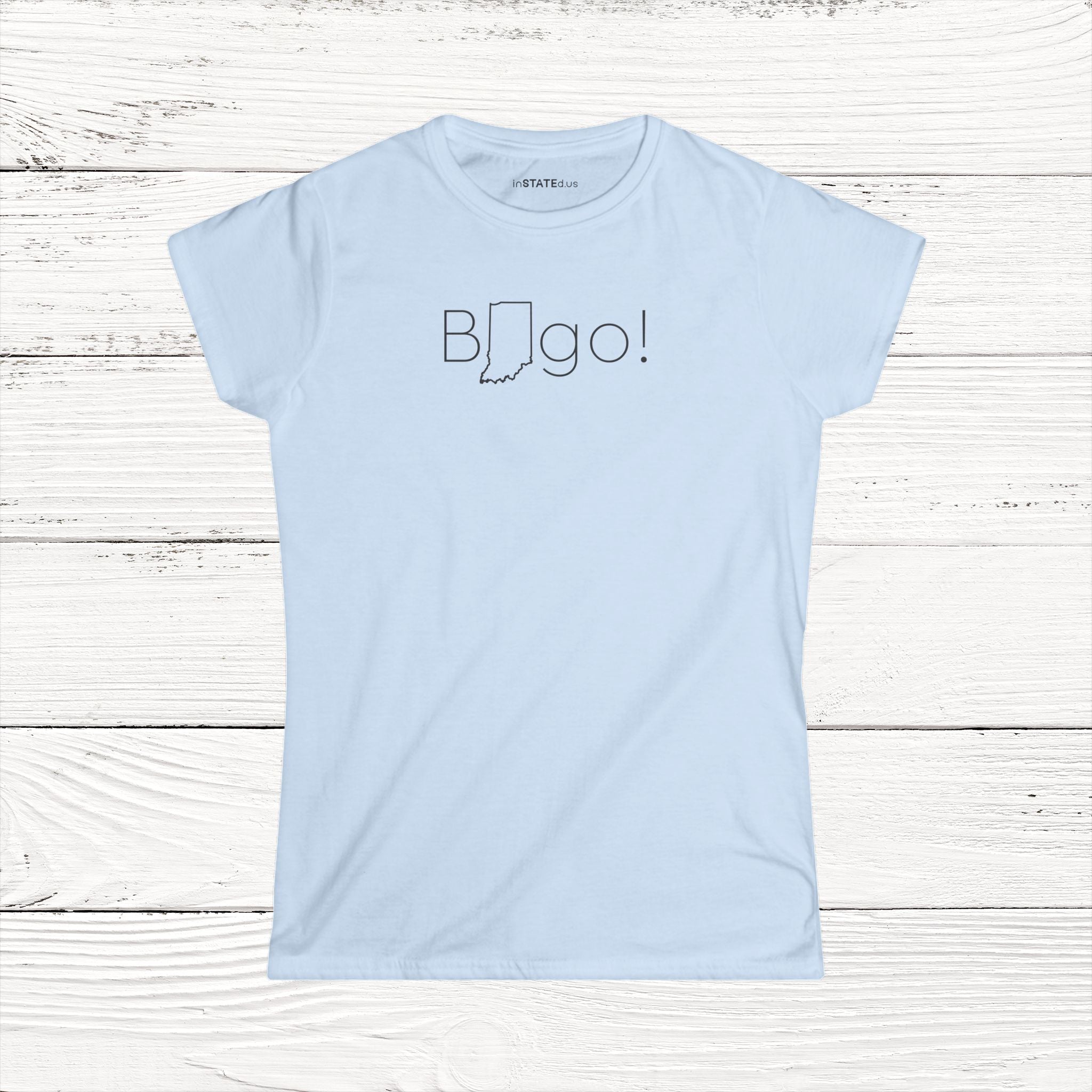 BINgo! - State of Indiana Women's Softstyle Tee