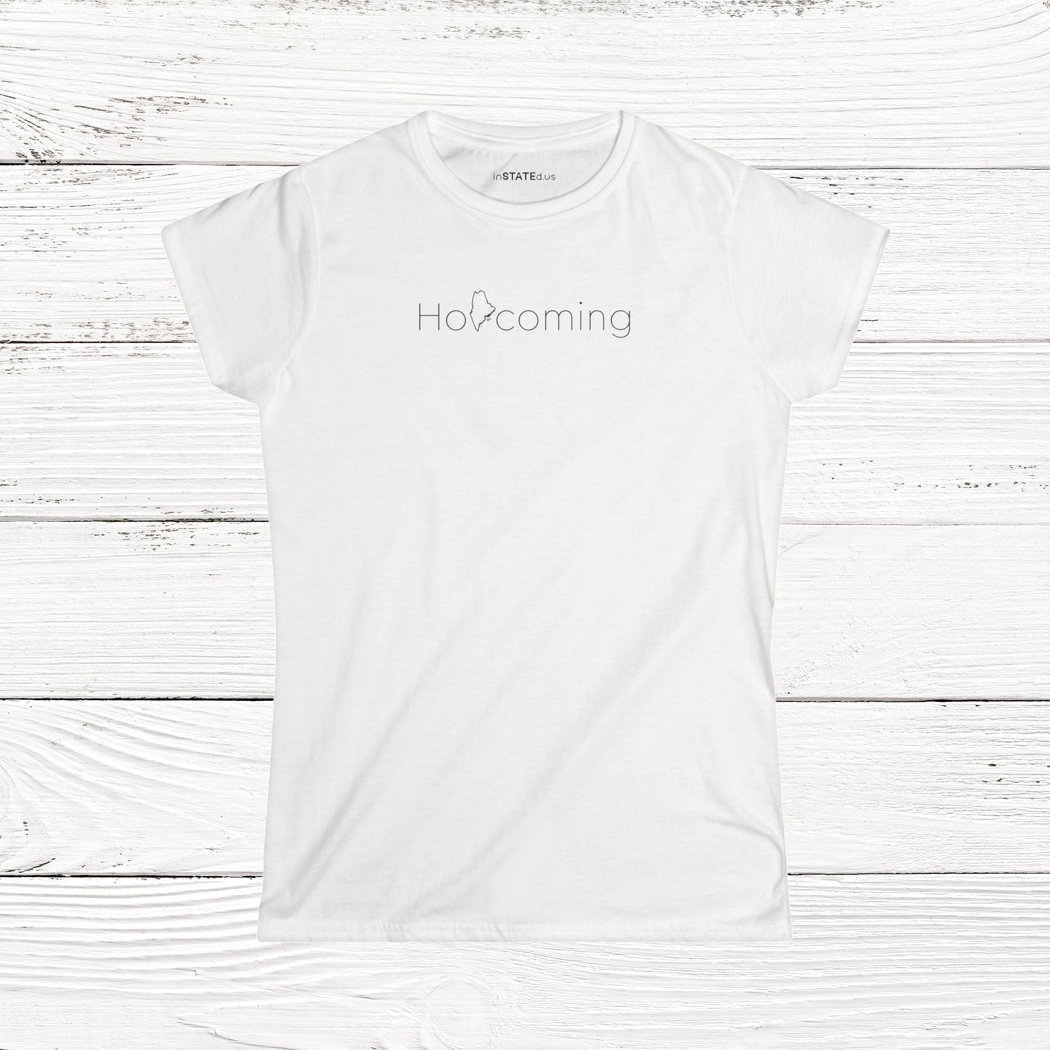 HoMEcoming - State of Maine Women's Softstyle Tee