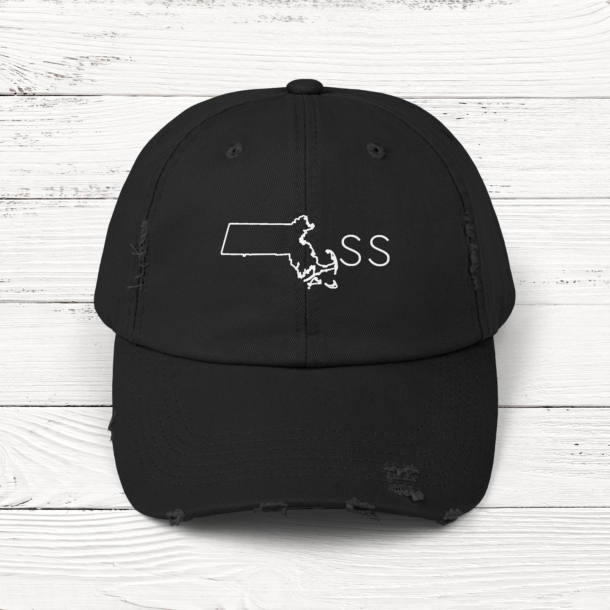 MAss – State of Massachusetts Distressed Vintage Cap