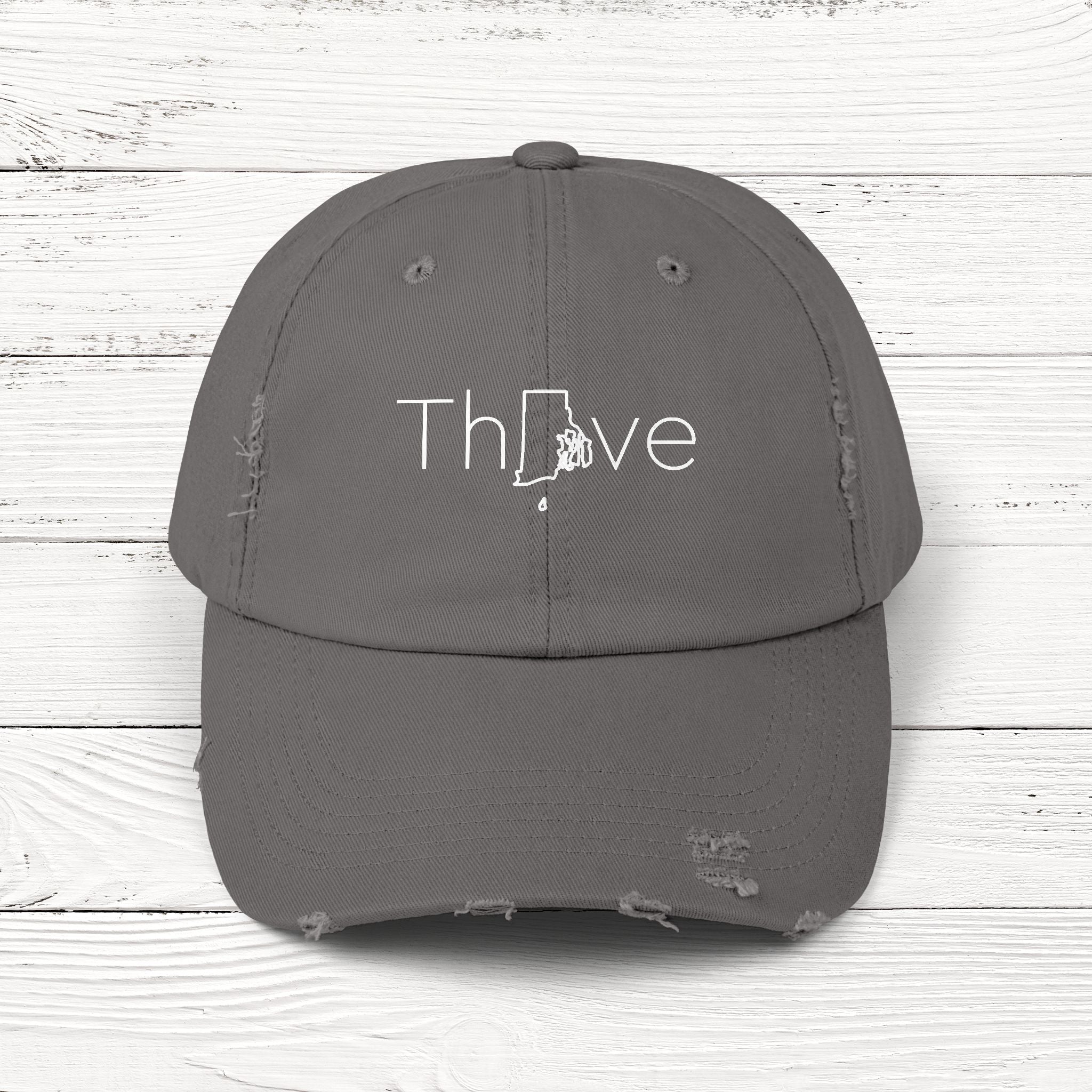 ThRIve – State of Rhode Island Distressed Vintage Cap
