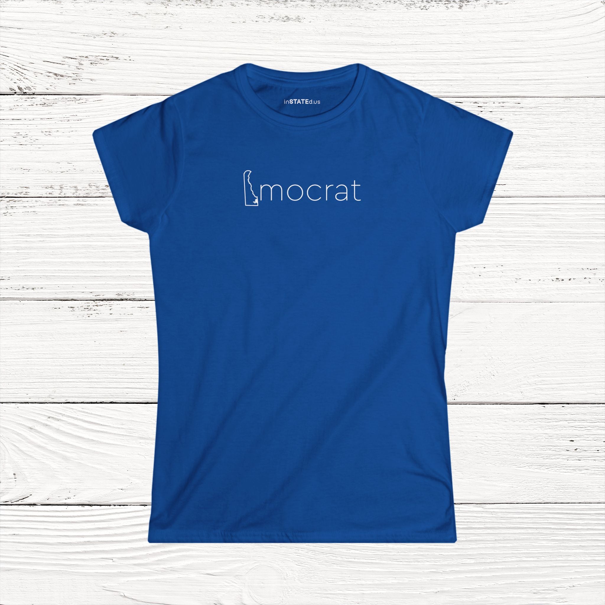 DEmocrat – State of Delaware Women's Softstyle Tee