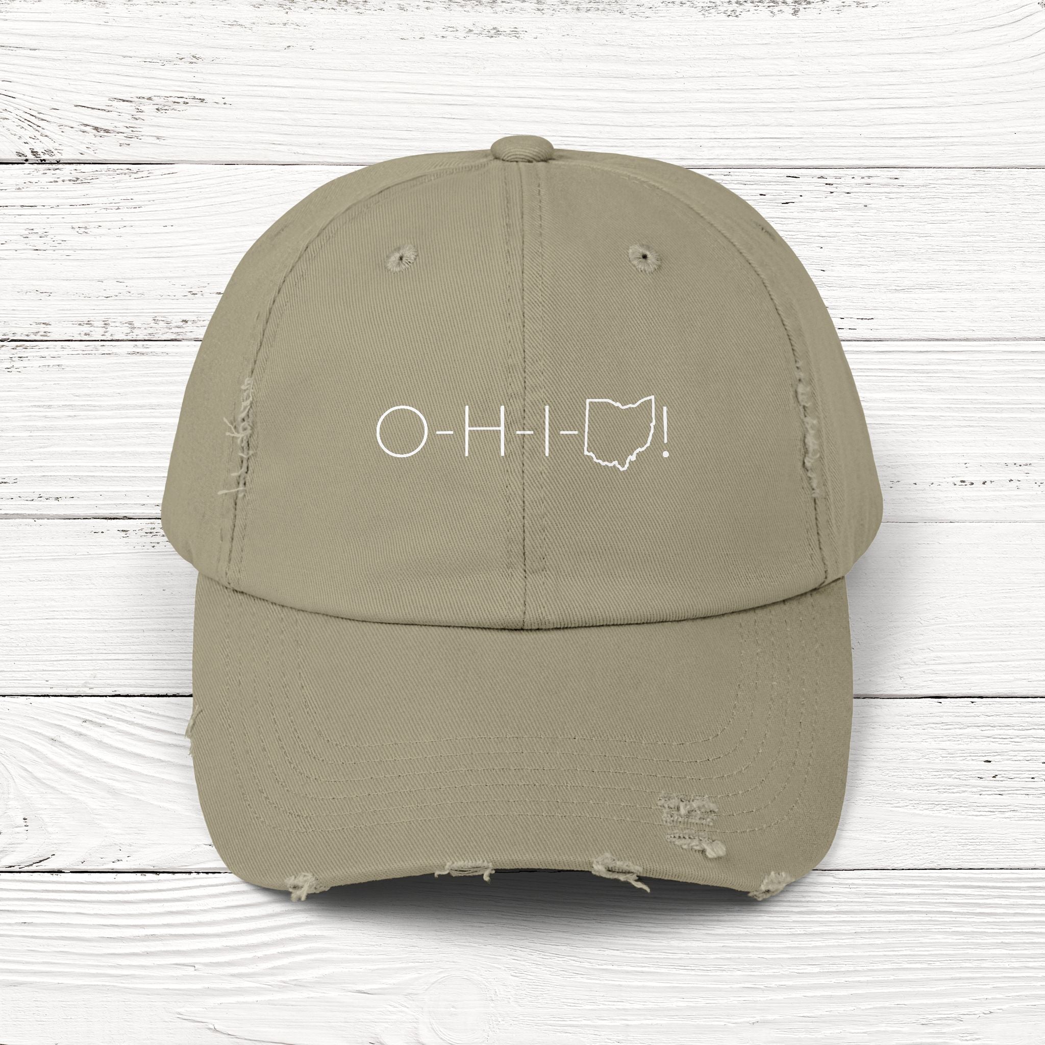 O-H-I-OH! – State of Ohio Distressed Vintage Cap
