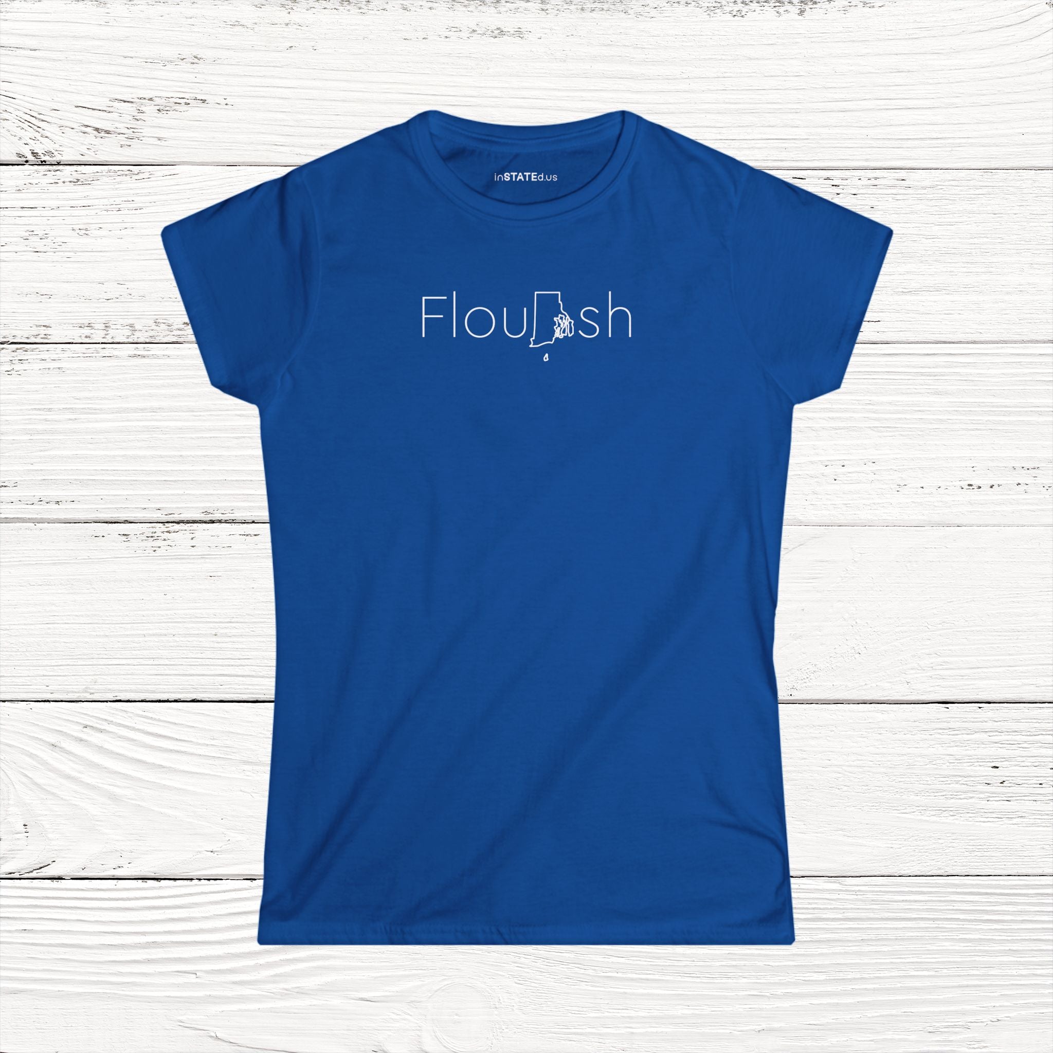 FlouRIsh – State of Rhode Island Women's Softstyle Tee