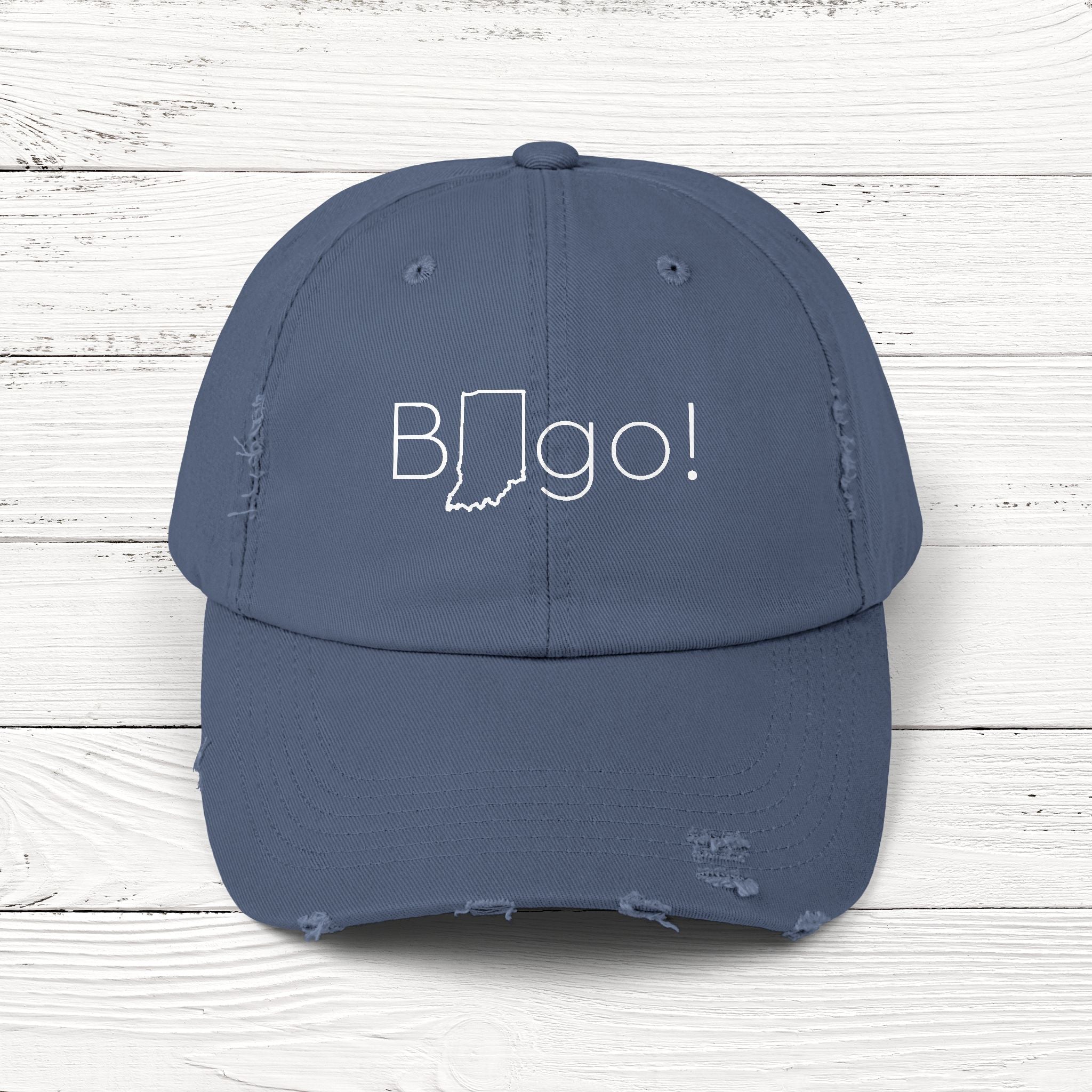 BINgo – State of Indiana Distressed Vintage Cap