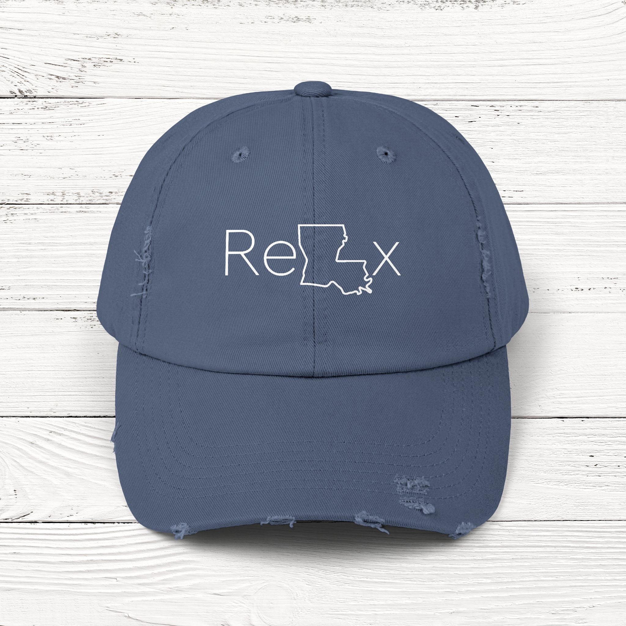 ReLAx – State of Louisiana Distressed Vintage Cap