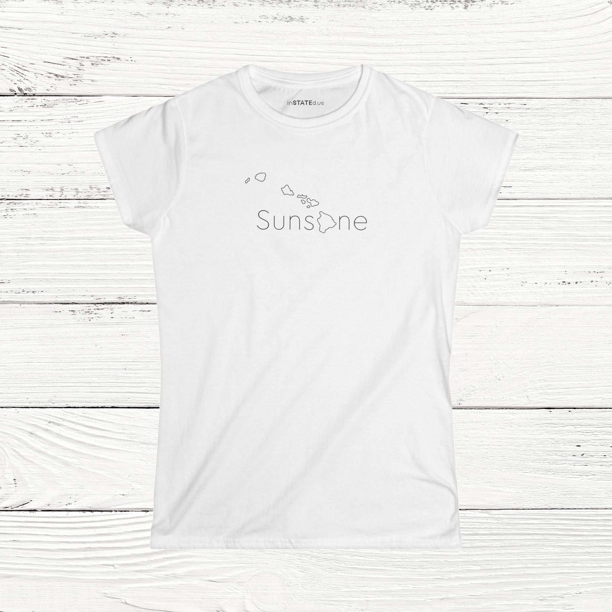 SunsHIne - State of Hawaii Women's Softstyle Tee