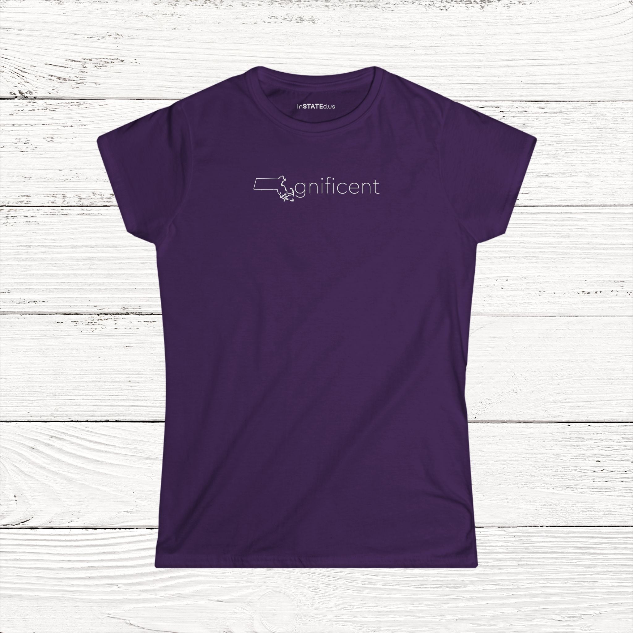 MAgnificent – State of Massachusetts Women's Softstyle Tee