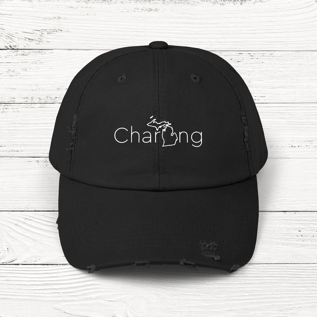 CharMIng – State of Michigan Distressed Vintage Cap