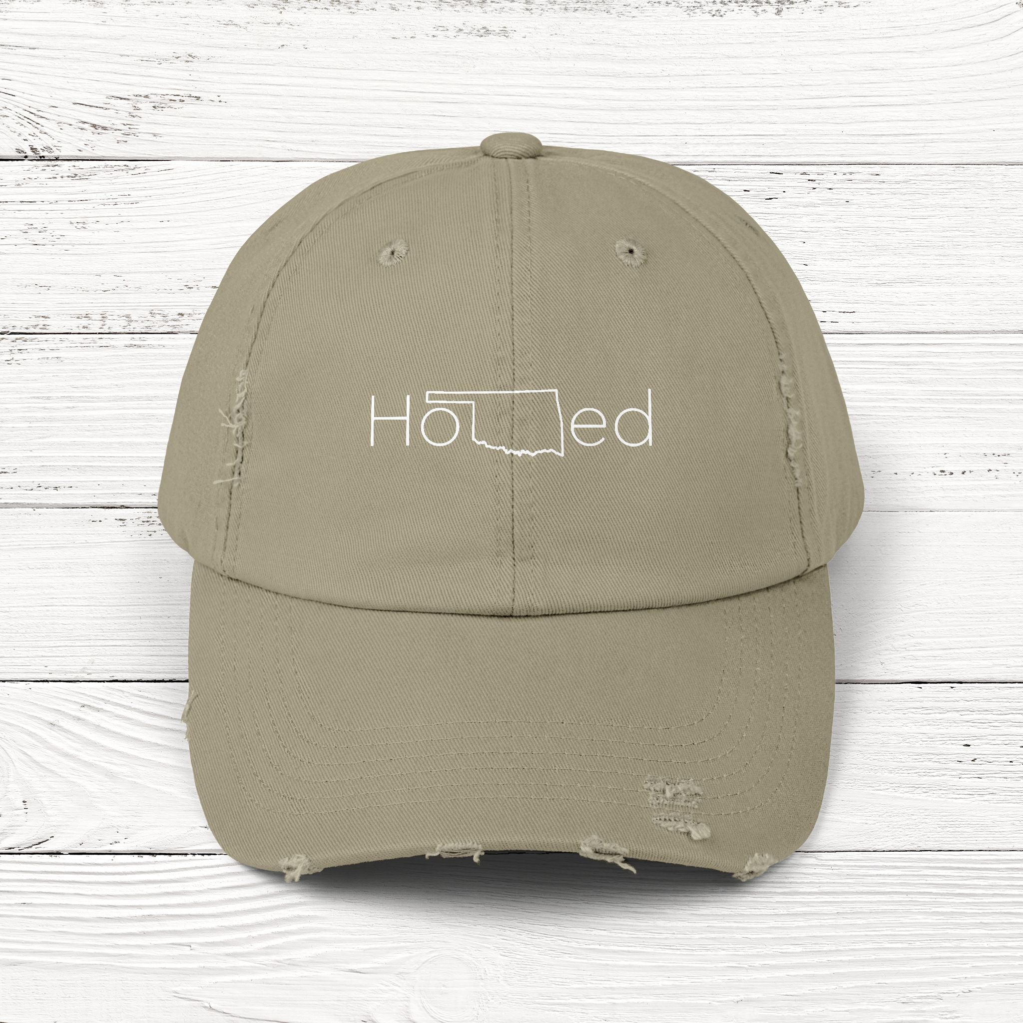 HoOKed – State of Oklahoma Distressed Vintage Cap