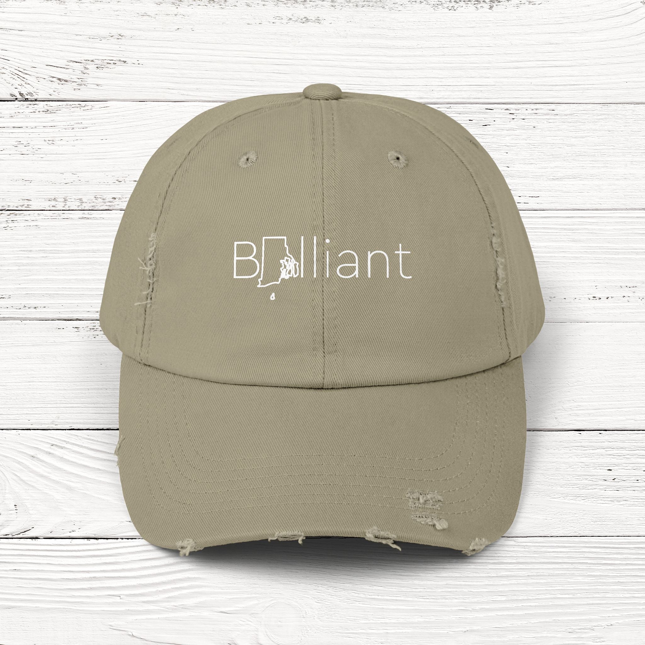 BRIlliant – State of Rhode Island Distressed Vintage Cap