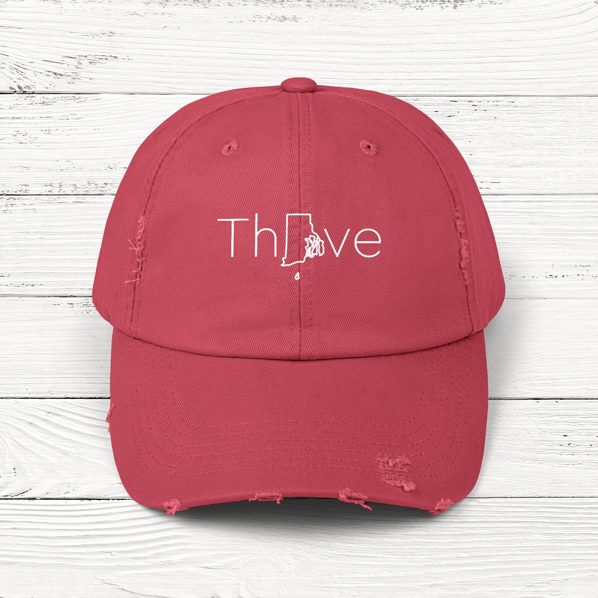 ThRIve – State of Rhode Island Distressed Vintage Cap