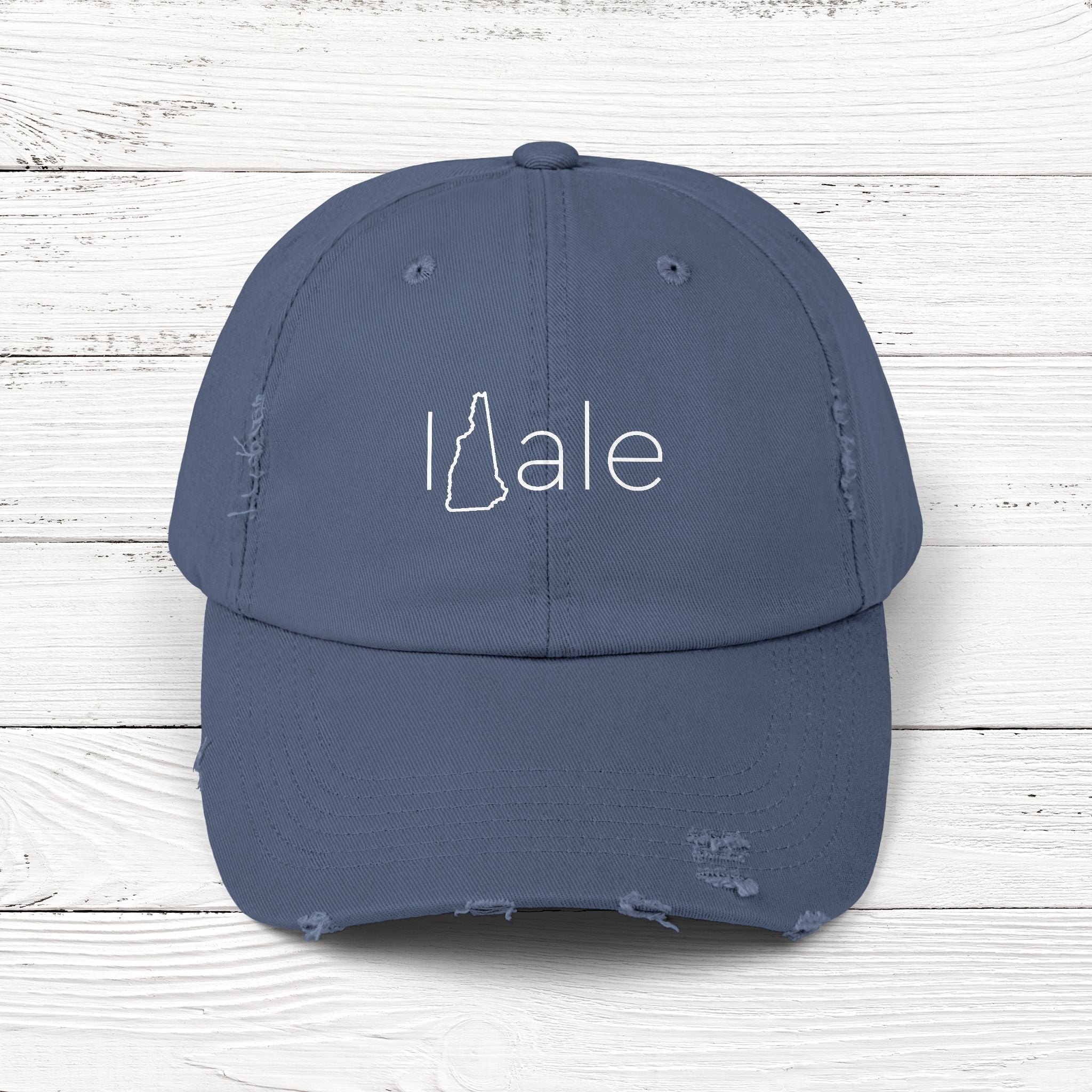 INHale – State of New Hampshire Distressed Vintage Cap