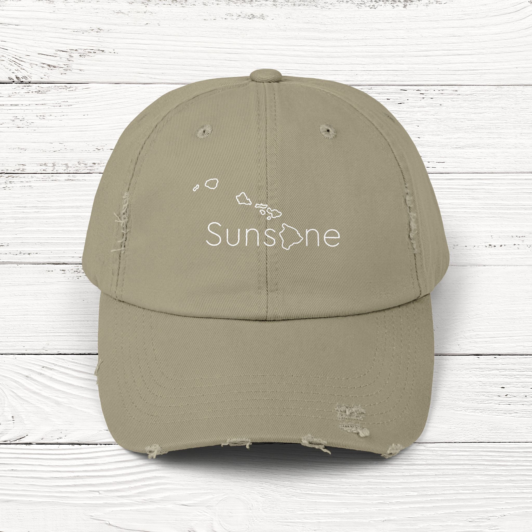 SunsHIne – State of Hawaii Distressed Vintage Cap