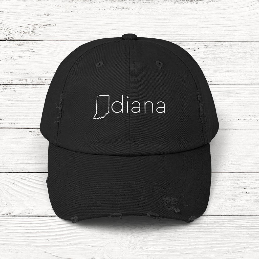 INdiana – State of Indiana Distressed Vintage Cap