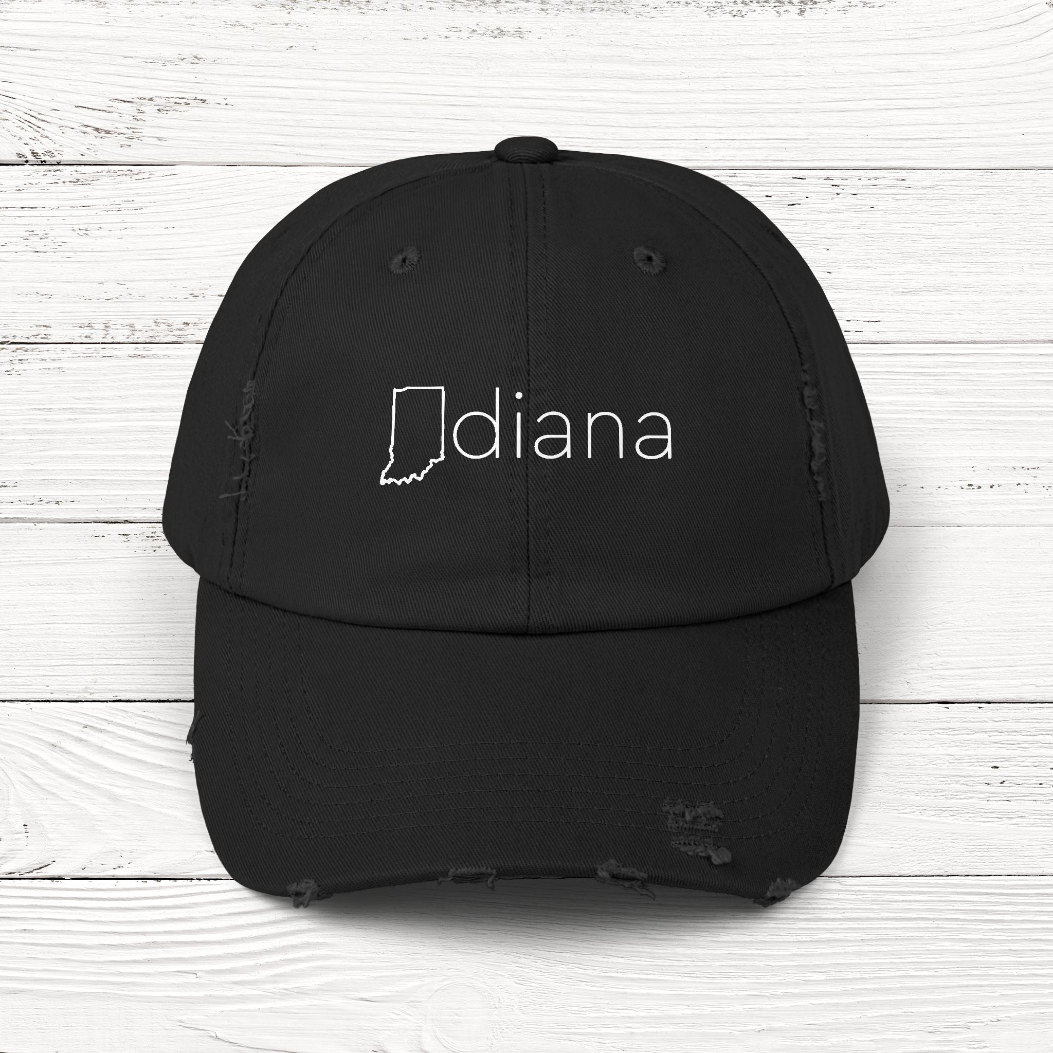 INdiana – State of Indiana Distressed Vintage Cap