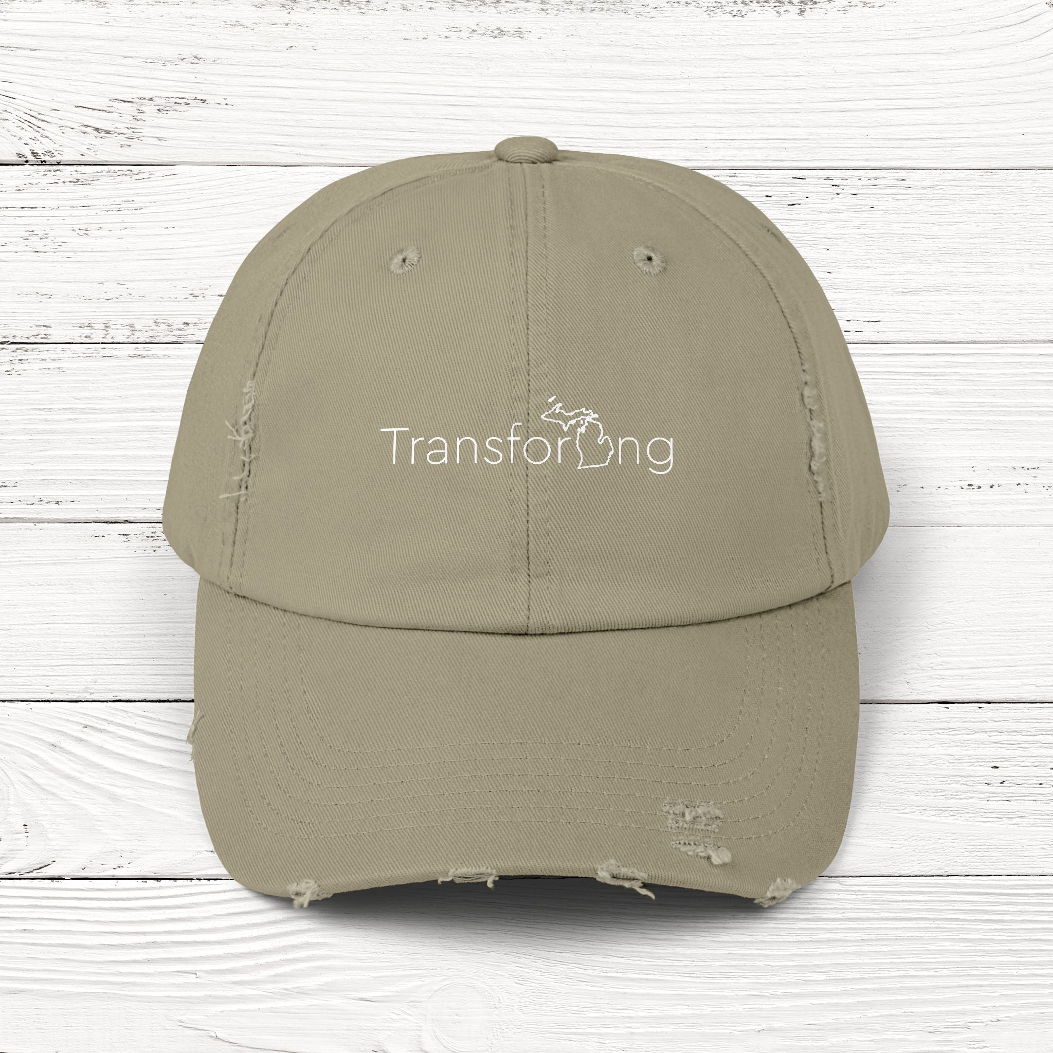 TransforMIng – State of Michigan Distressed Vintage Cap