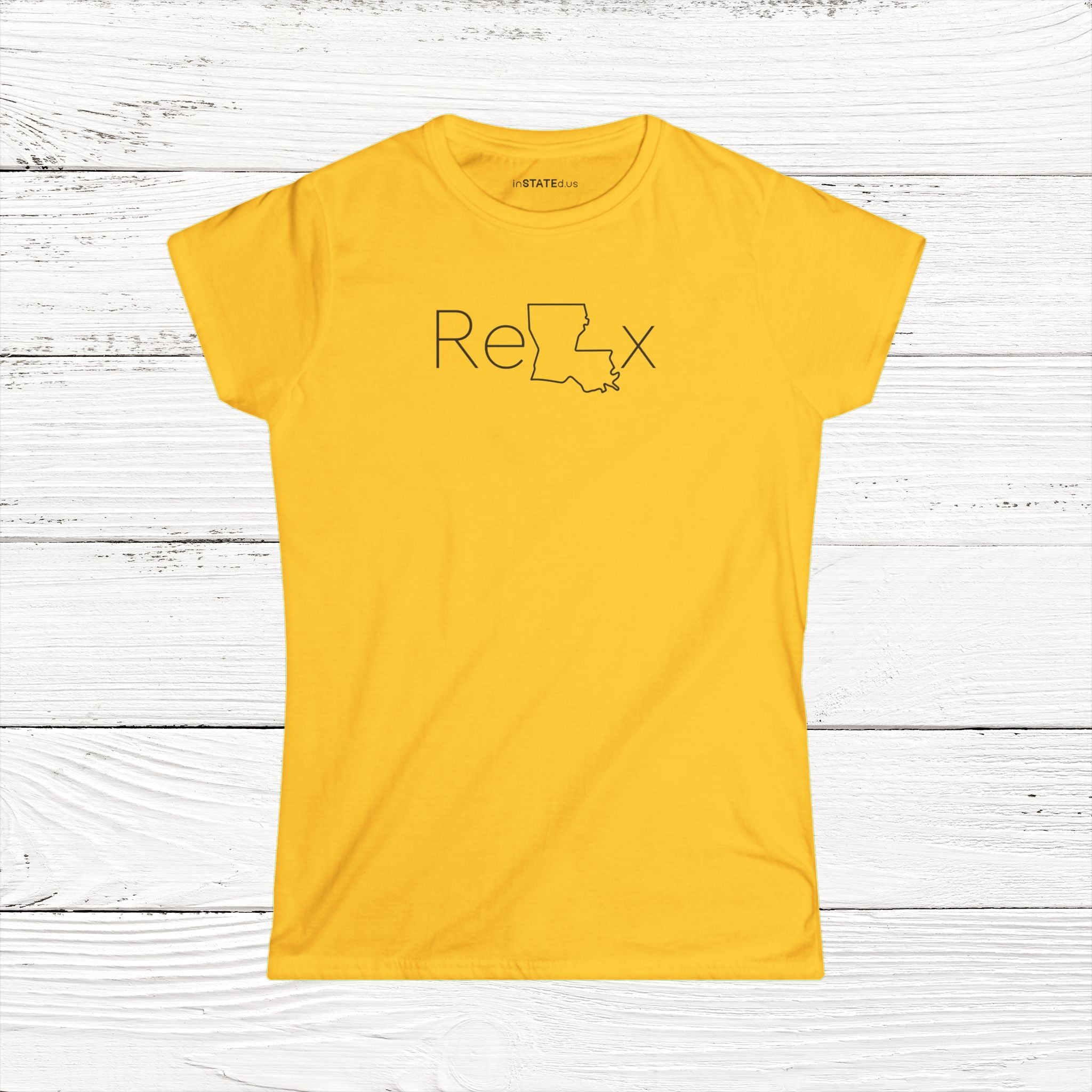 ReLAx – State of Louisiana Women's Softstyle Tee